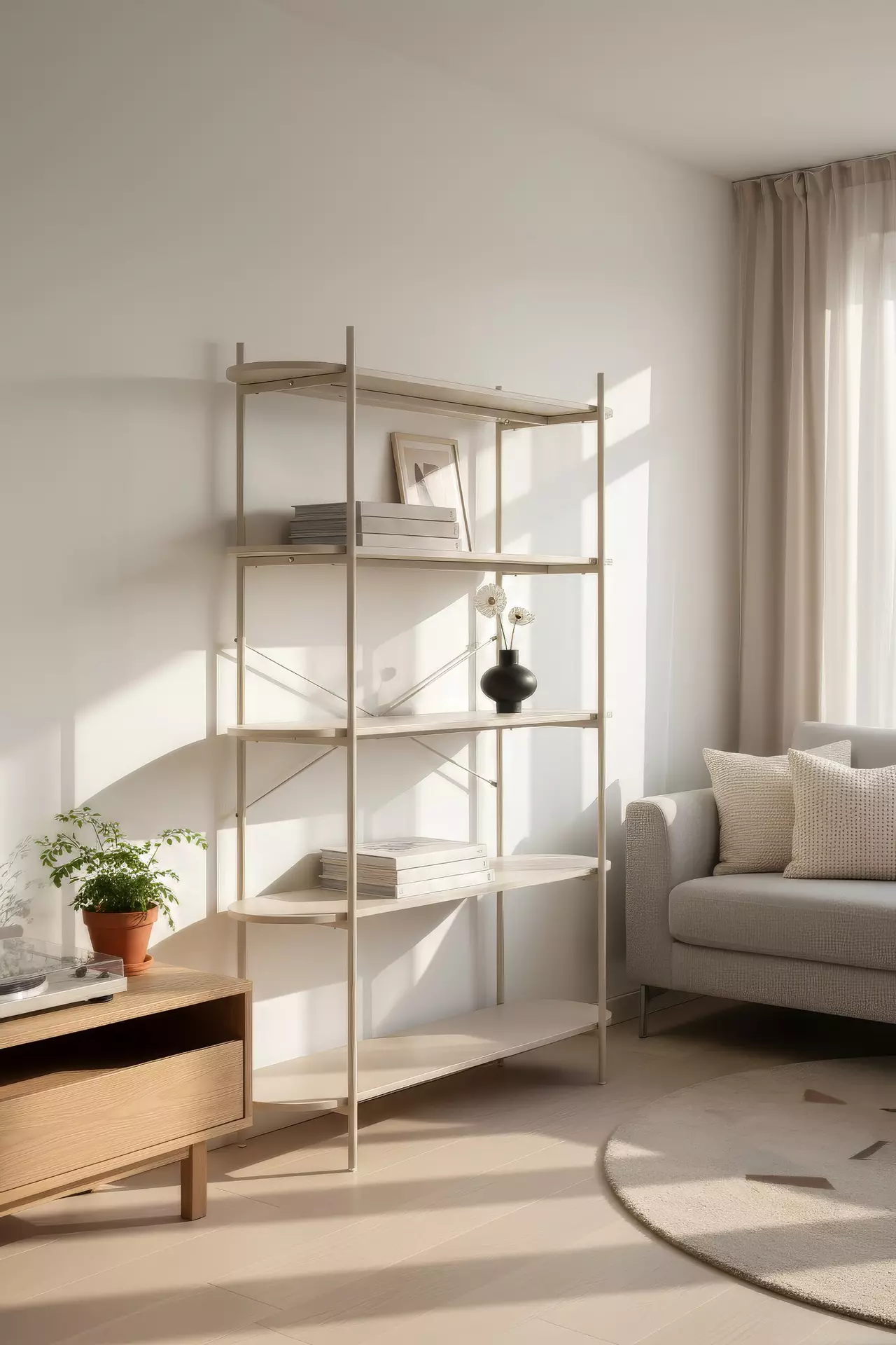 Regal HANOI finori Metall 34 x 174 x 120 cm