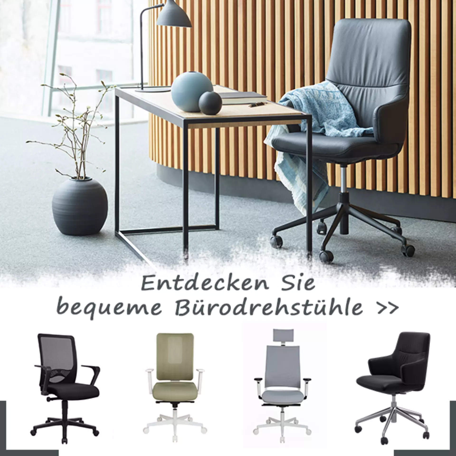 Entdecken Sie ergonomische Bürodrehstühle von Möbel Inhofer