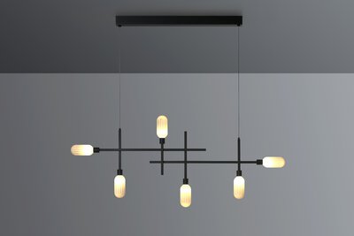 Bild von Hängeleuchte LED Wanddimmer schwarz