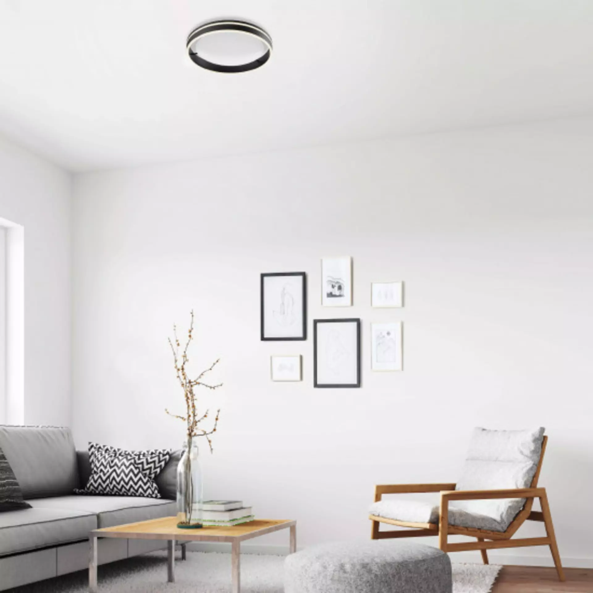 Smart-Home-Leuchten Q-VITO Paul Neuhaus Metall 40 x 8 x 40 cm