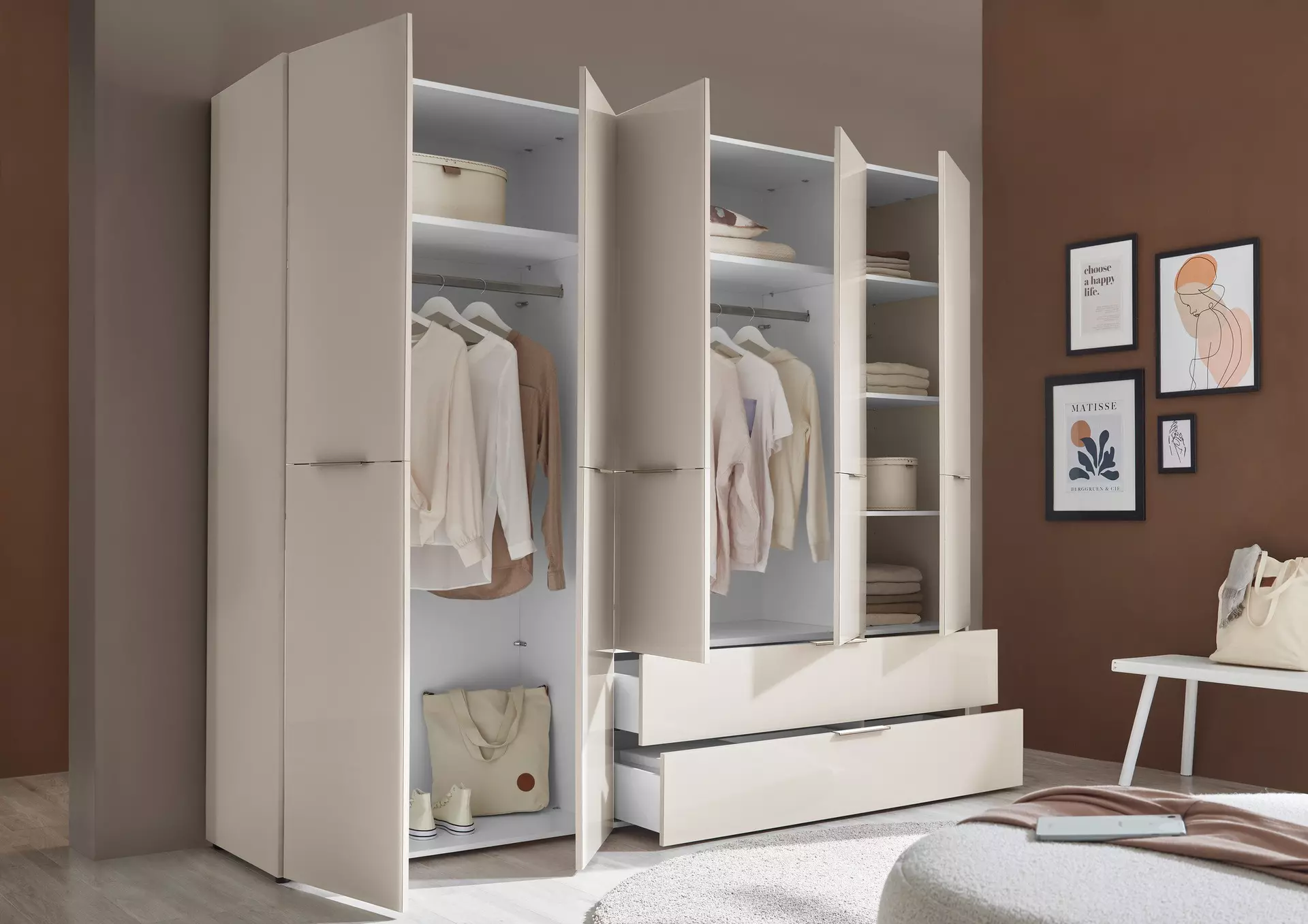 Drehtürenschrank BARI Dreamoro Holzwerkstoff 57 x 212 x 250 cm