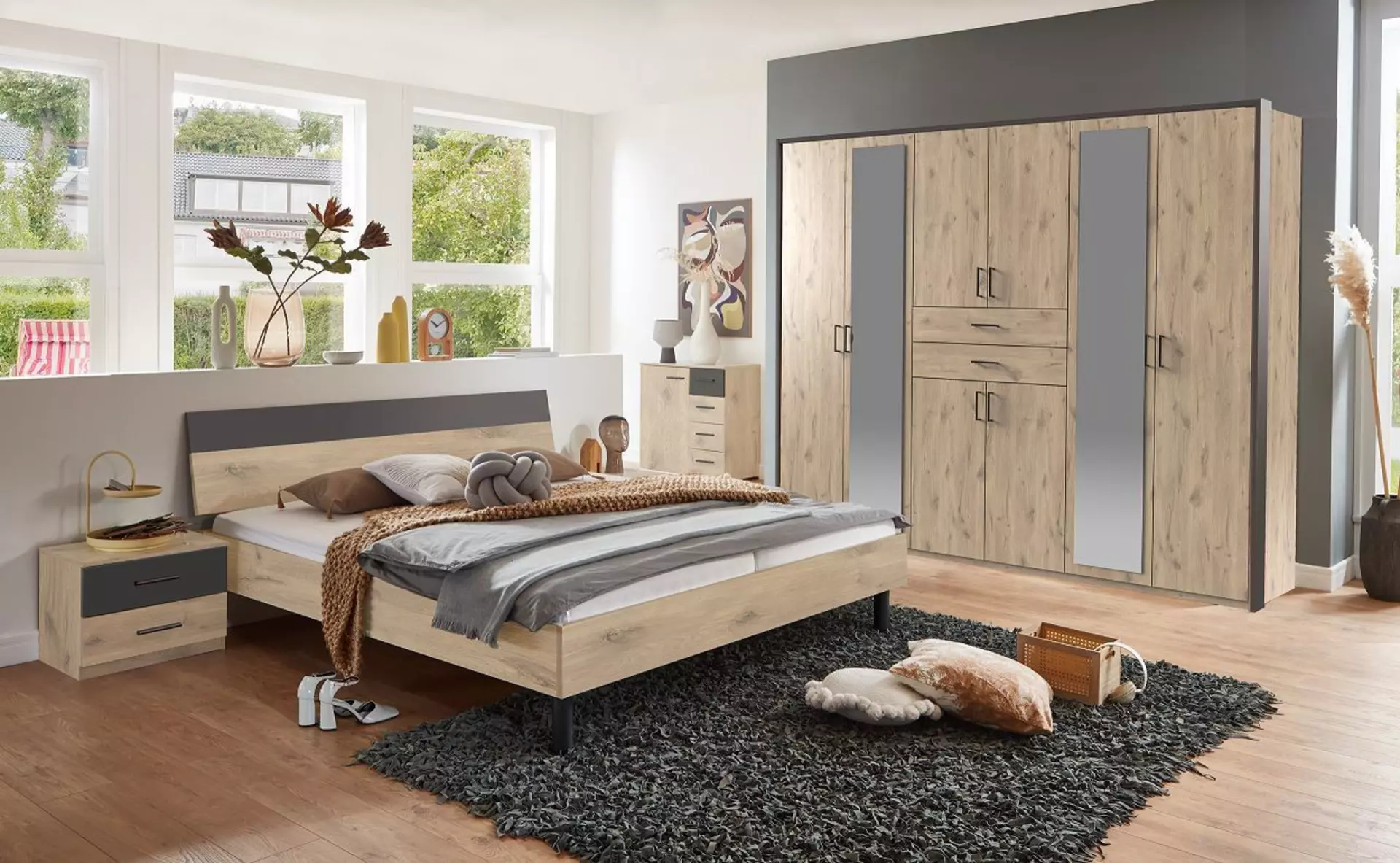 Schlafzimmer BUDAPEST Wimex Wohnbedarf Holzwerkstoff 189 x 81 x 210 cm