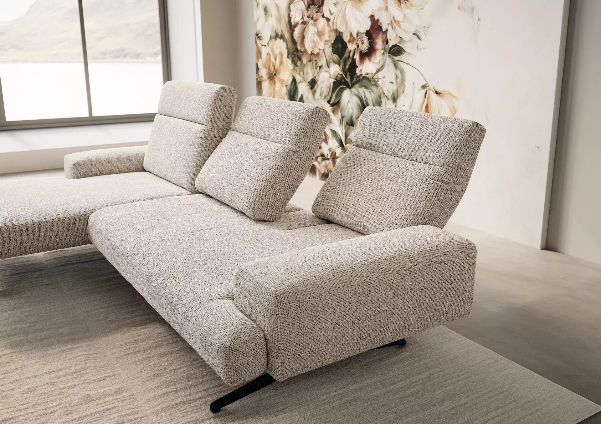 Polstergarnitur CLAYTON Koinor Textil 161 x 70 x 271 cm