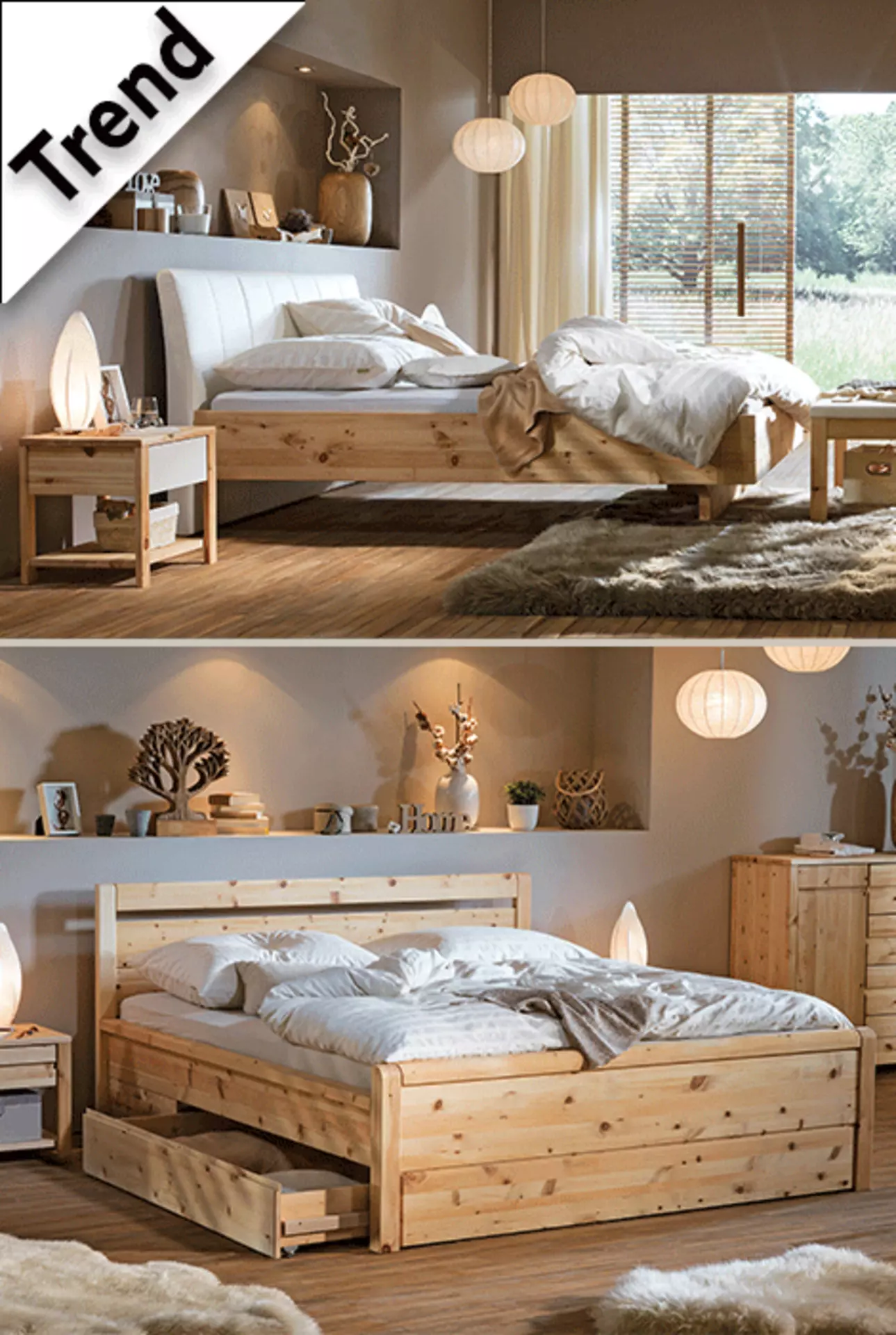 Trend für besseren Schlaf: jetzt Zirbe für das Schlafzimmer entdecken