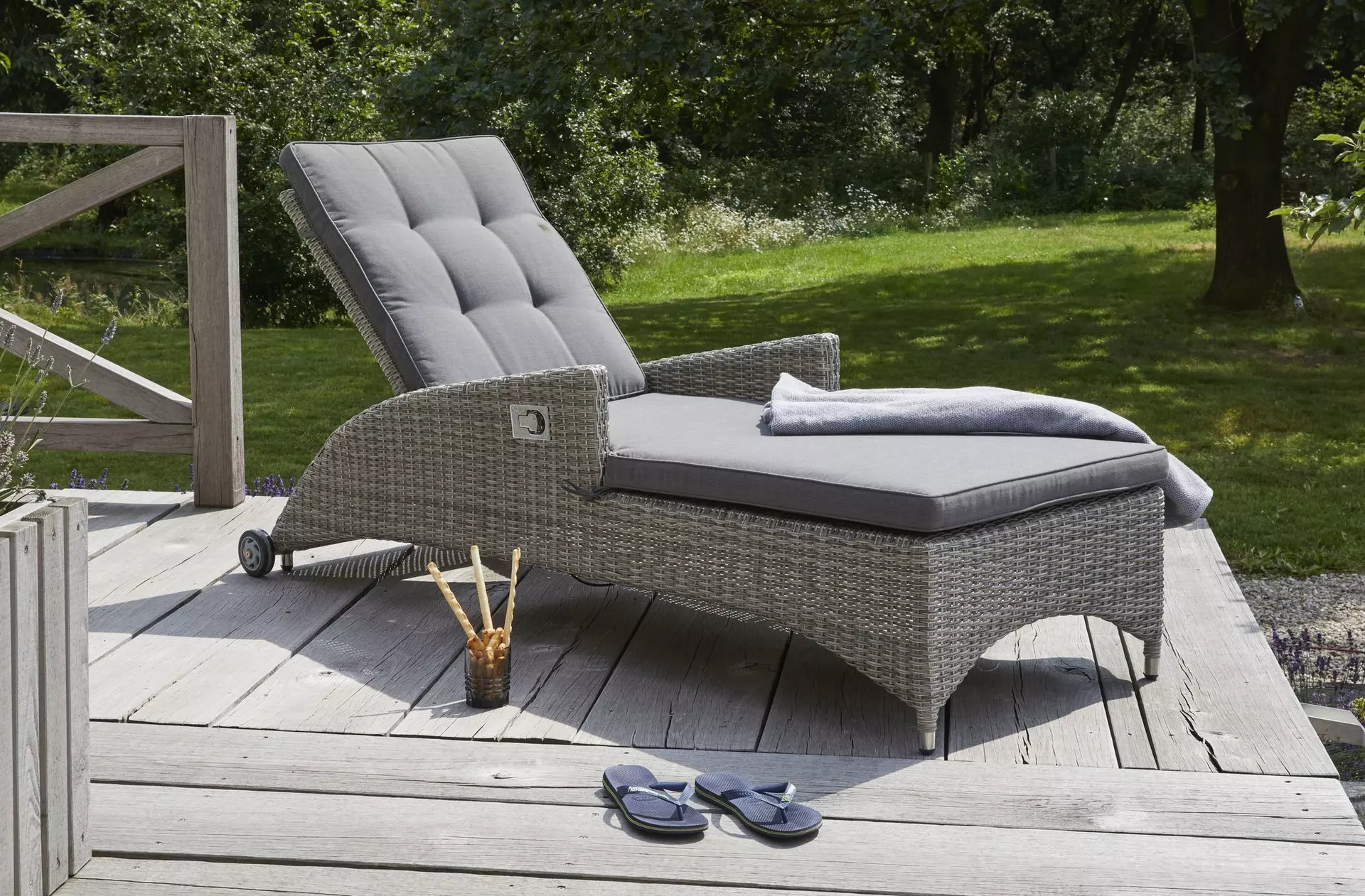 Loungeliege Bilbao Outdoor Metall 68 x 95 x 183 cm