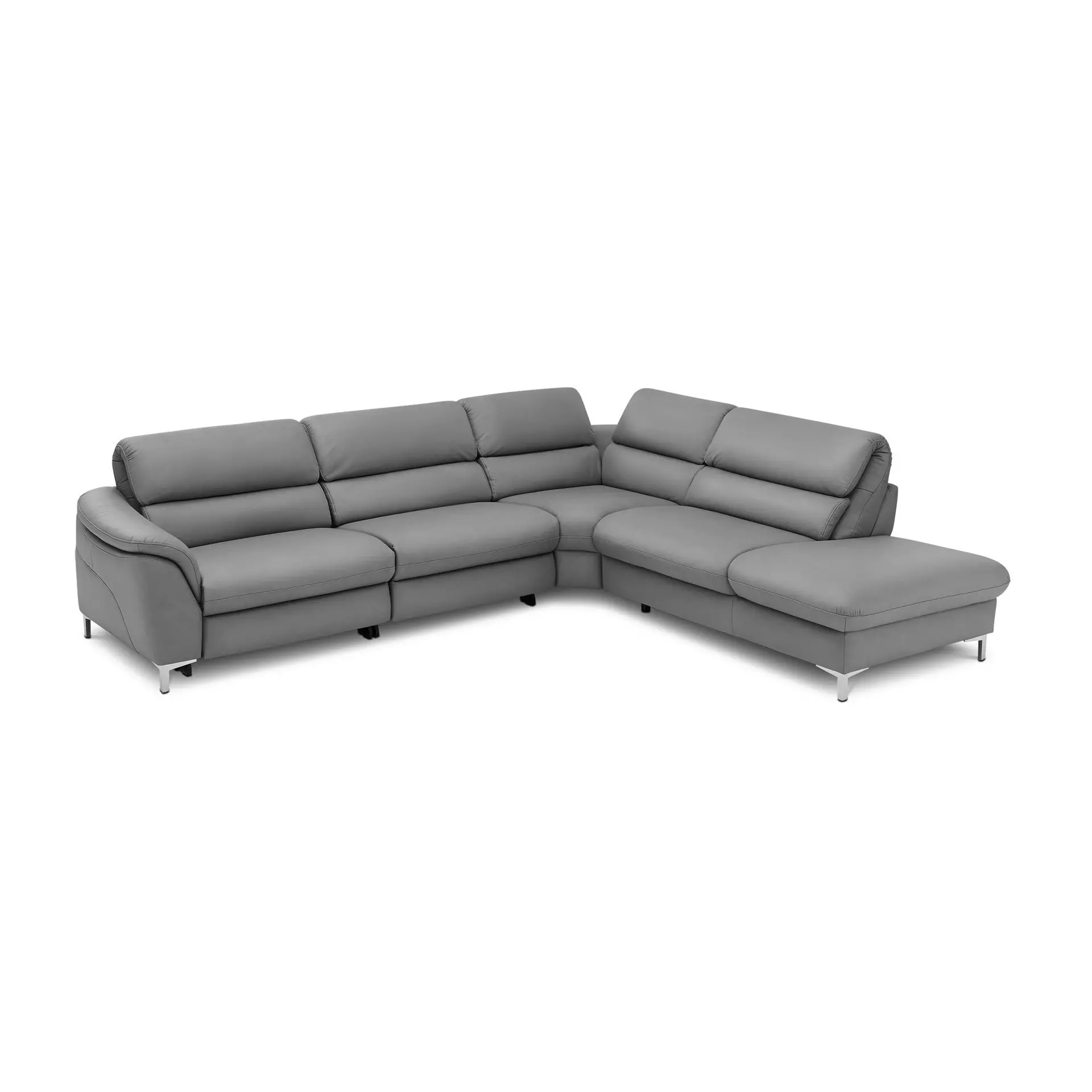 Ecksofa BAVERO MONDO Leder 246 x 82 x 279 cm