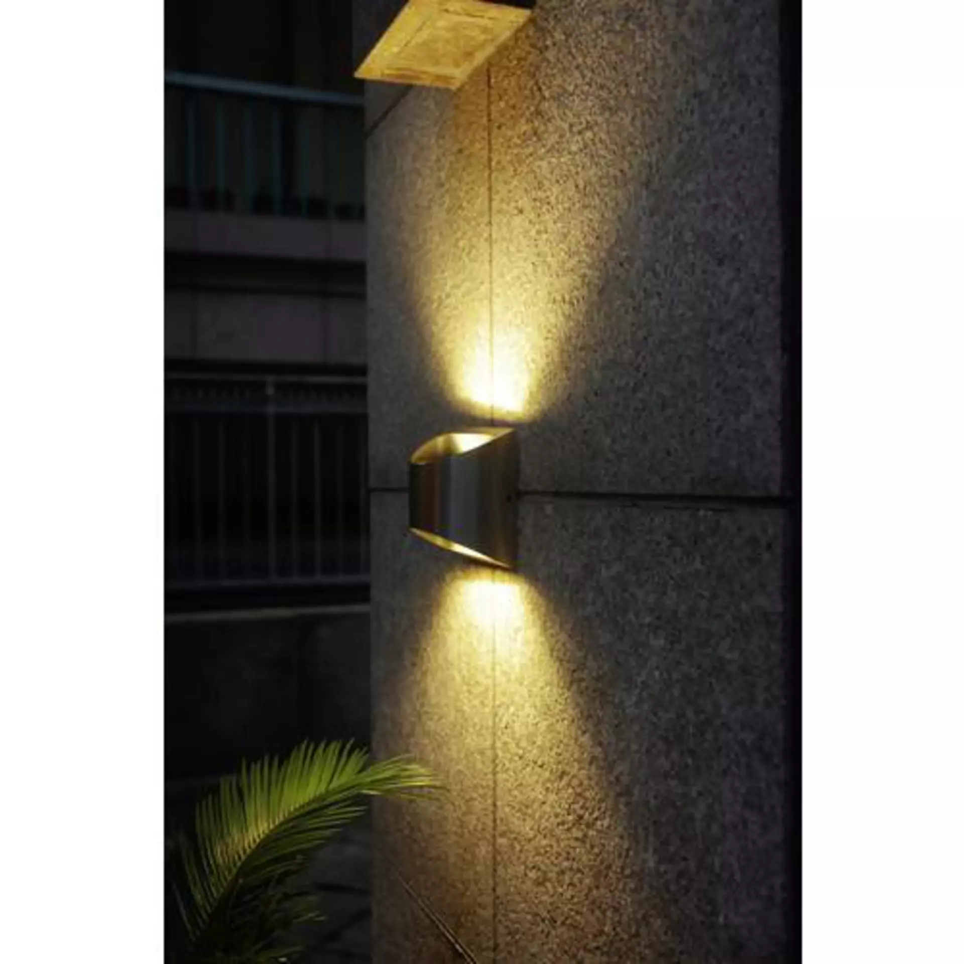 Wand-Aussenleuchte DODD Eco-Light Metall 13 x 12 x 7 cm