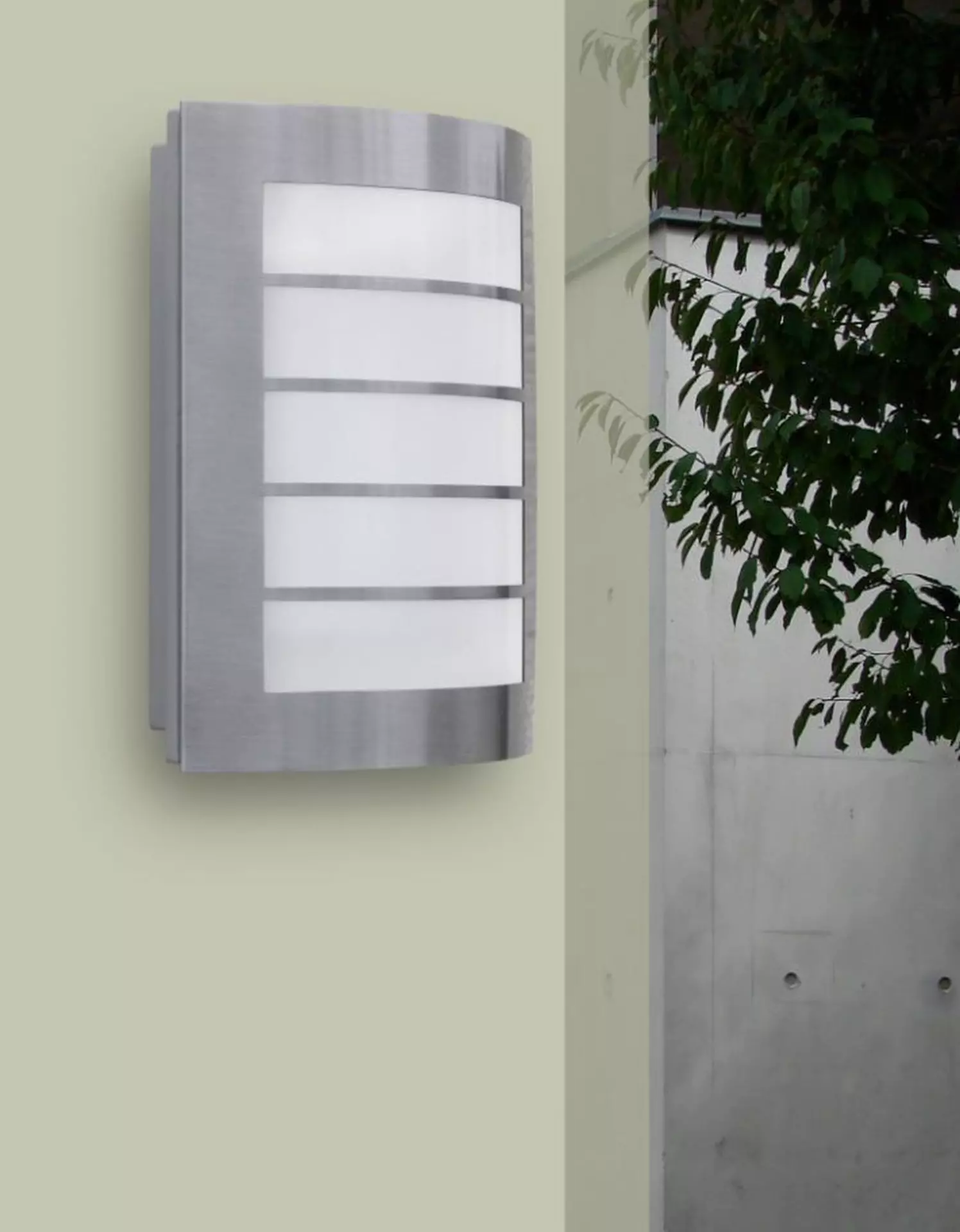 Wand-Aussenleuchte Slim Eco-Light Metall 17 x 26 x 6 cm