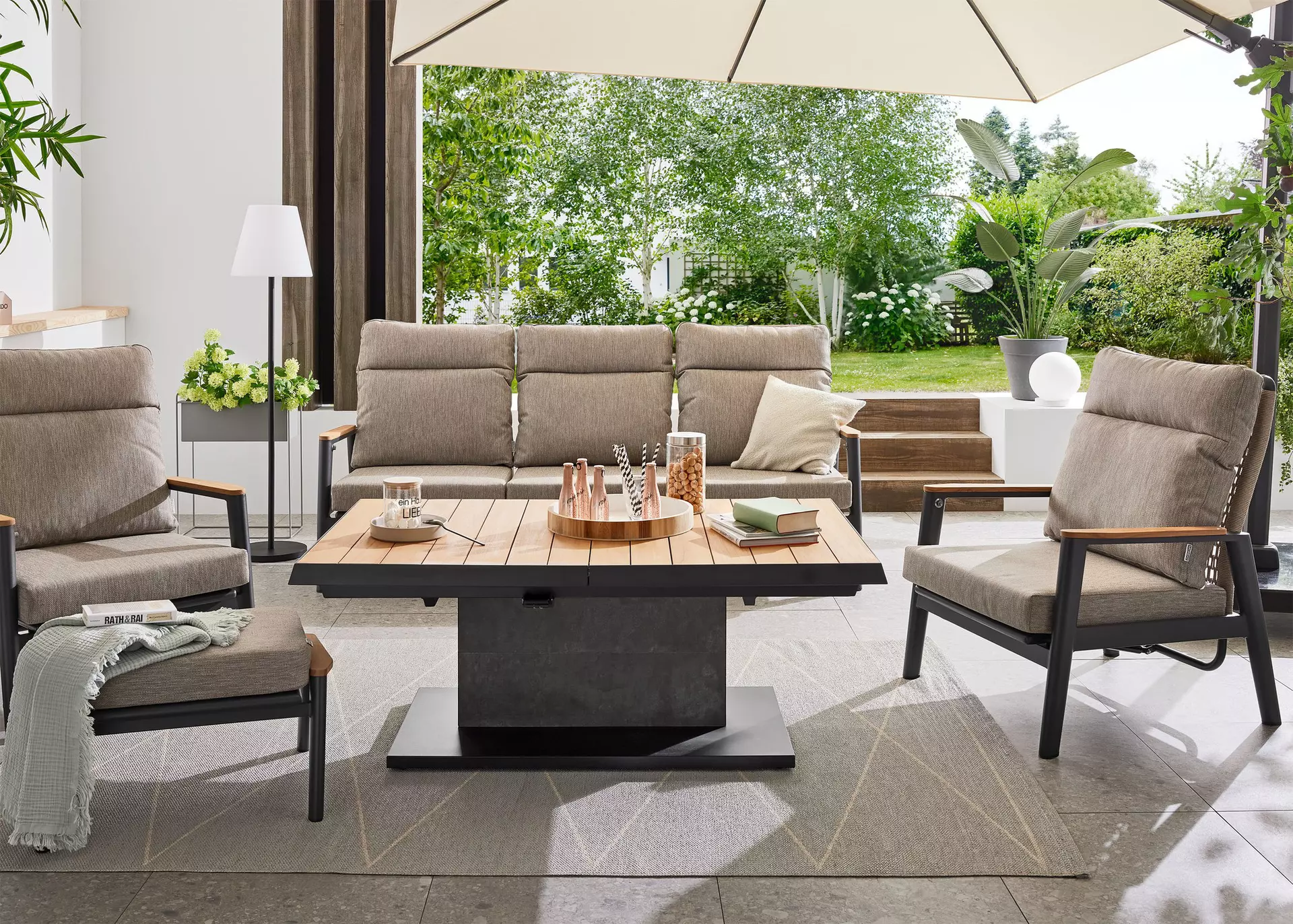 Loungesofa LATEA MONDO Textil 86 x 92 x 213 cm