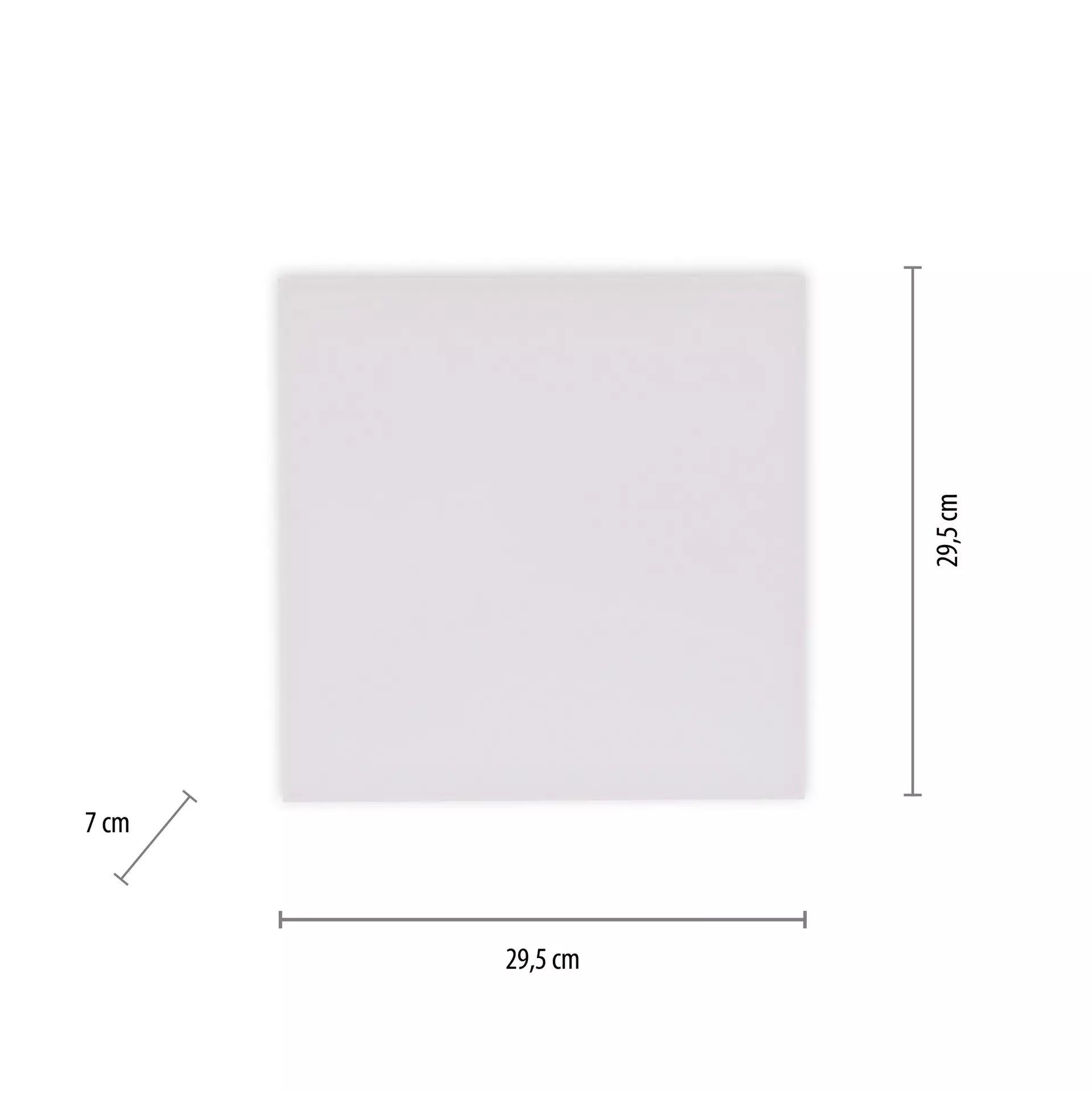 Deckenleuchte CANVAS JUST LIGHT Kunststoff 29 x 7 x 29 cm