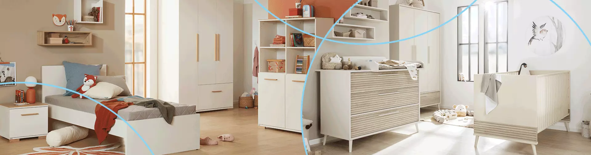Desktop Banner zum Wohntipp Mitwachsende Möbel fürs Kinderzimmer in den Maßen 1903x500px
