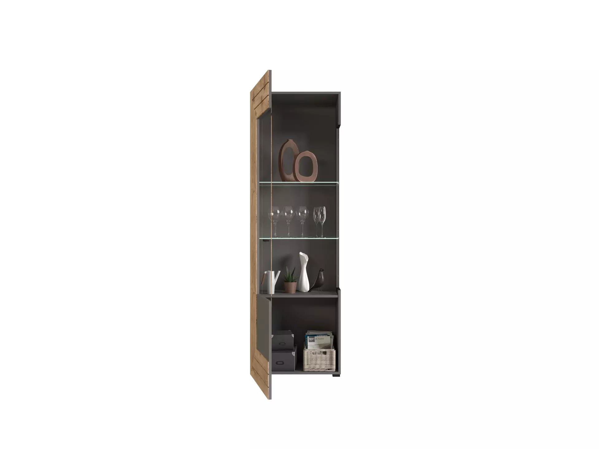 Vitrine Freno CELECT Holzwerkstoff 37 x 194 x 60 cm