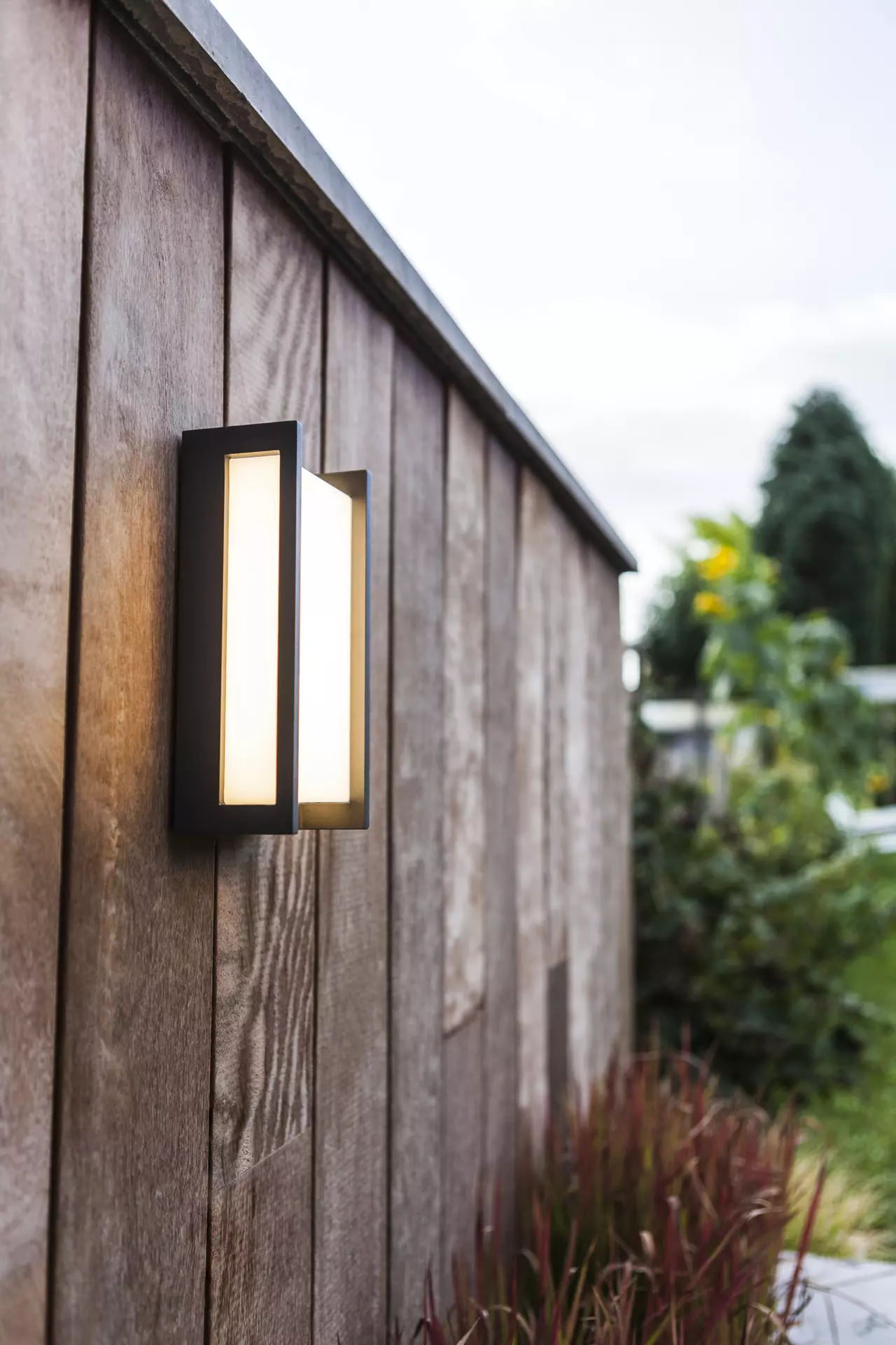 Wand-Aussenleuchte QUBO Eco-Light Metall 7 x 22 x 11 cm