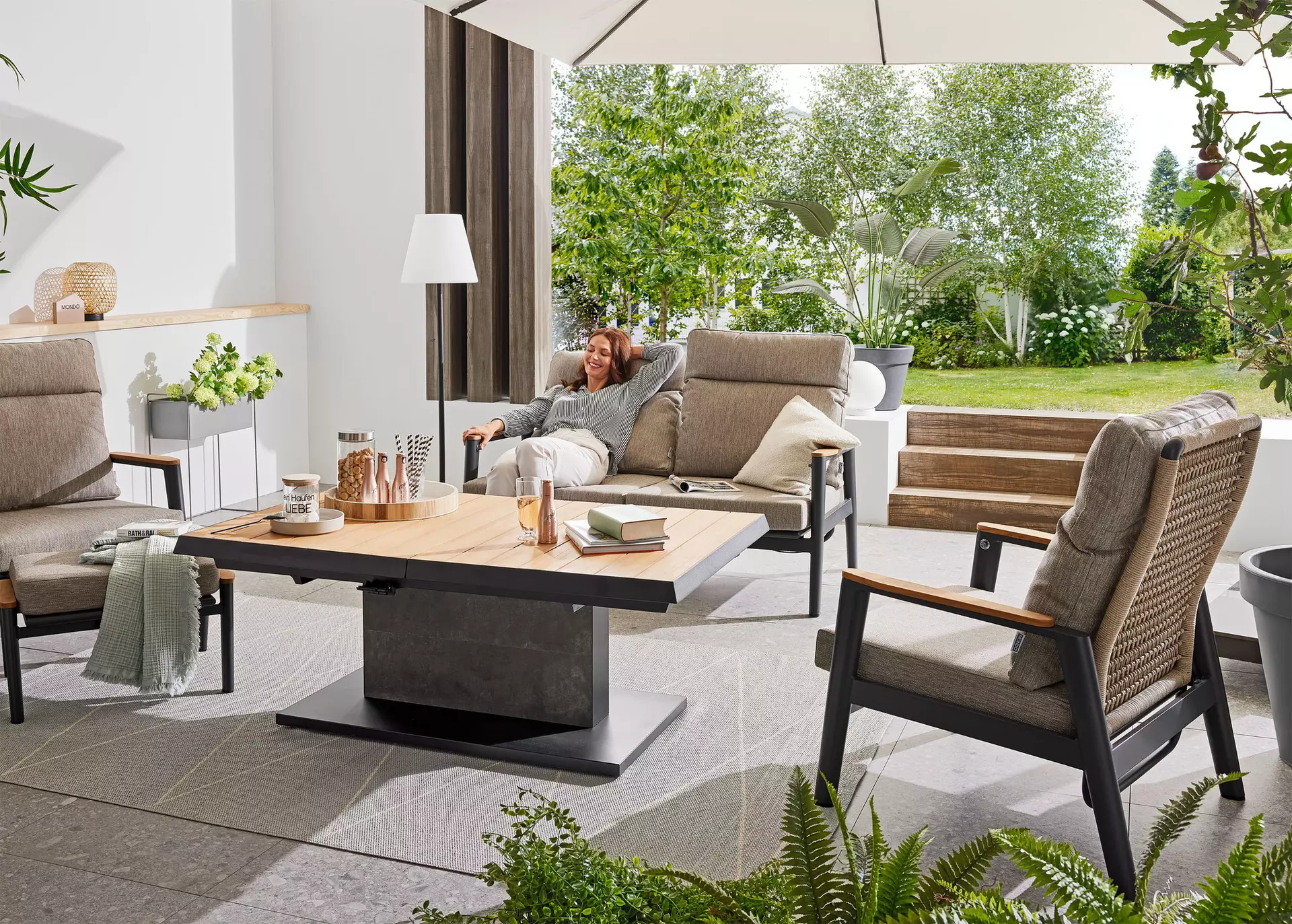 Loungesofa LATEA MONDO Textil 86 x 152 x 92 cm