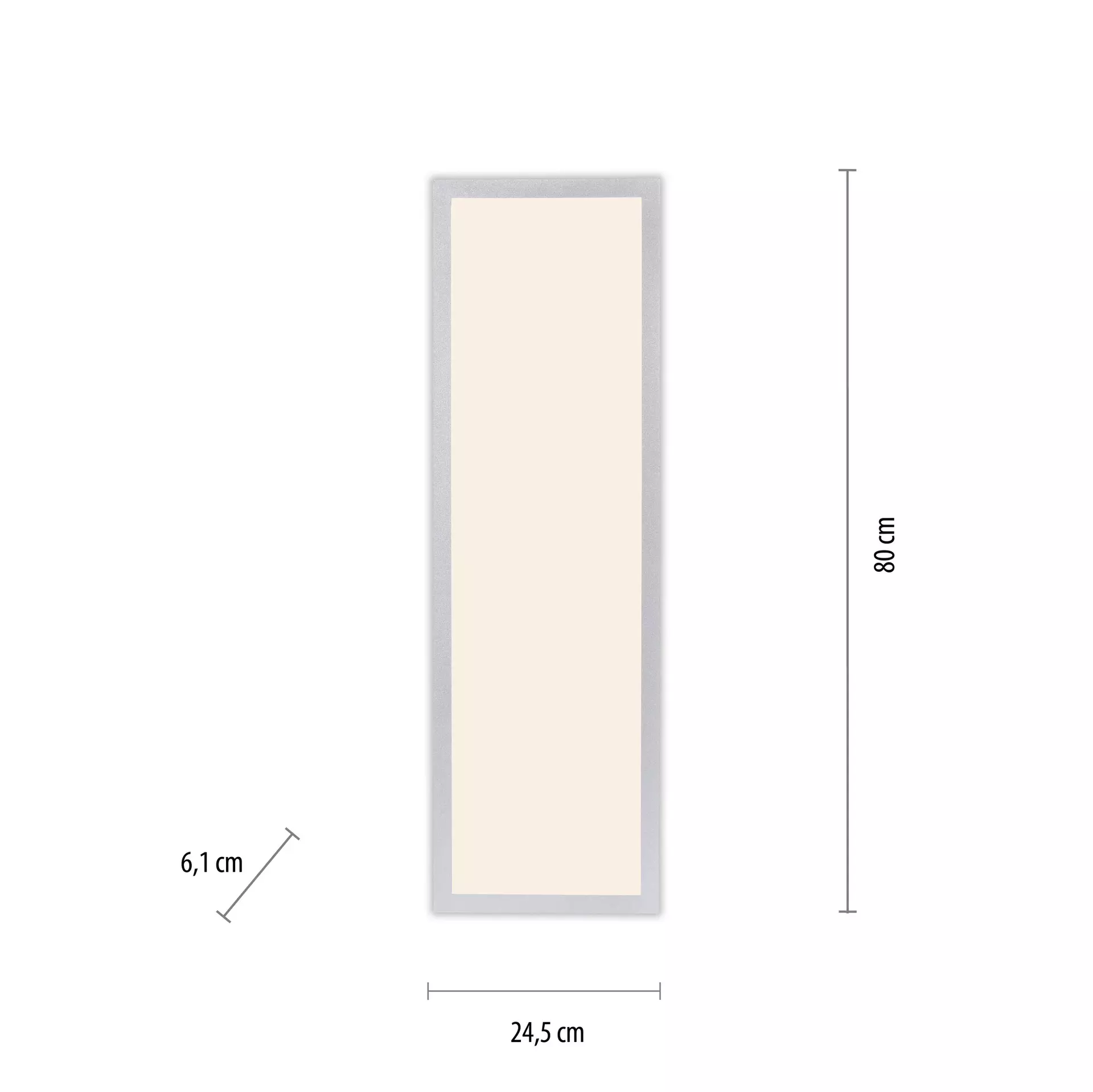 Deckenleuchte FLAT JUST LIGHT Metall 80 x 6 x 24 cm