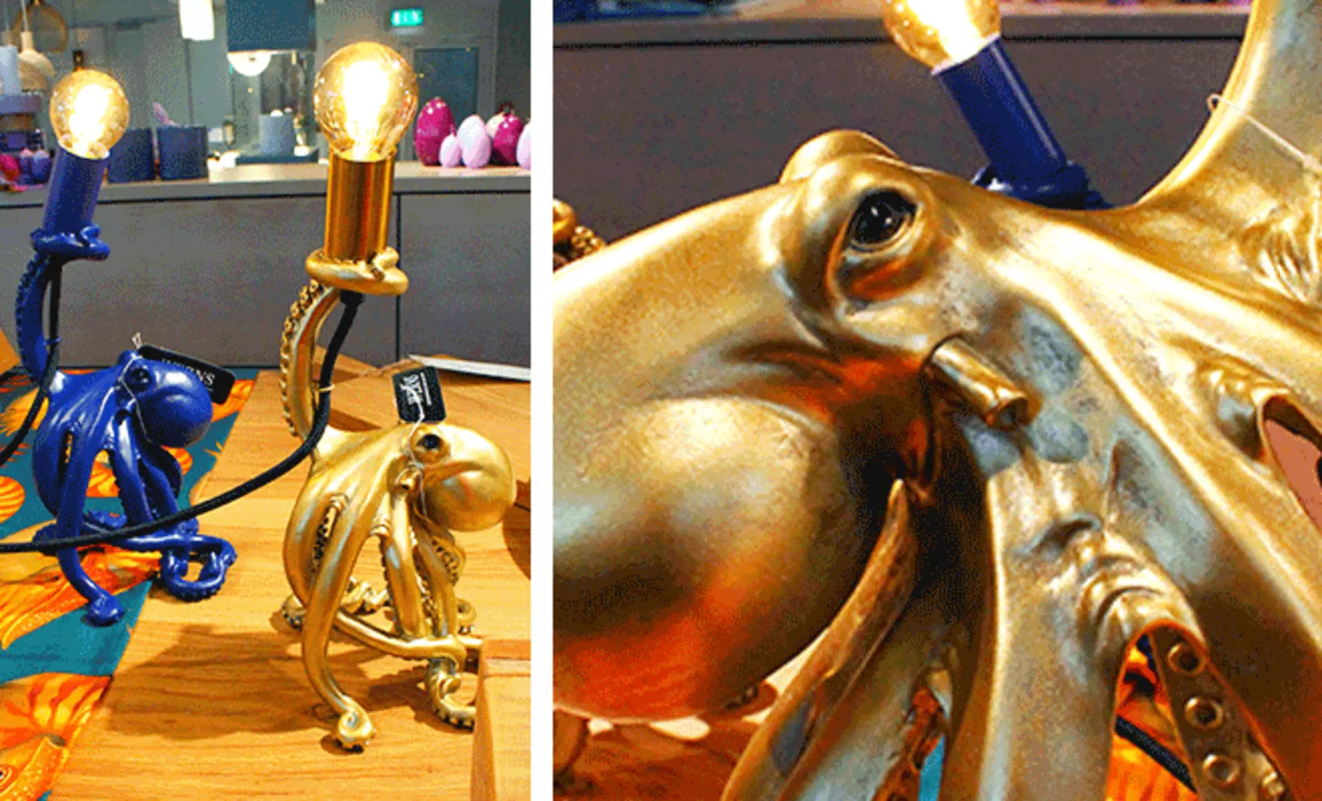 Kunstvolle Leuchten als skulpturale Tintenfische