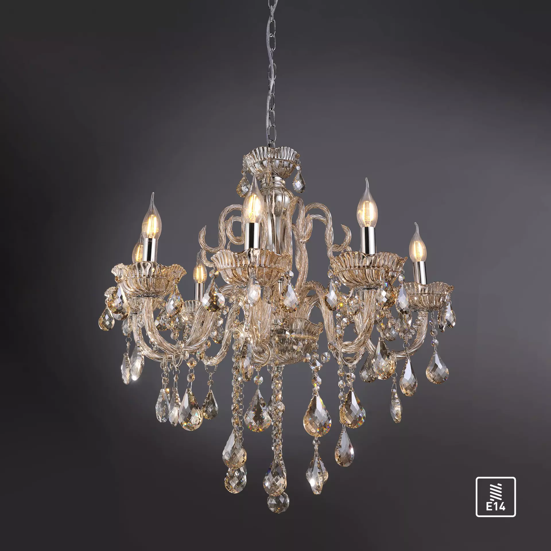 Kronleuchter GRACIA Paul Neuhaus Metall 71 x 180 x 71 cm