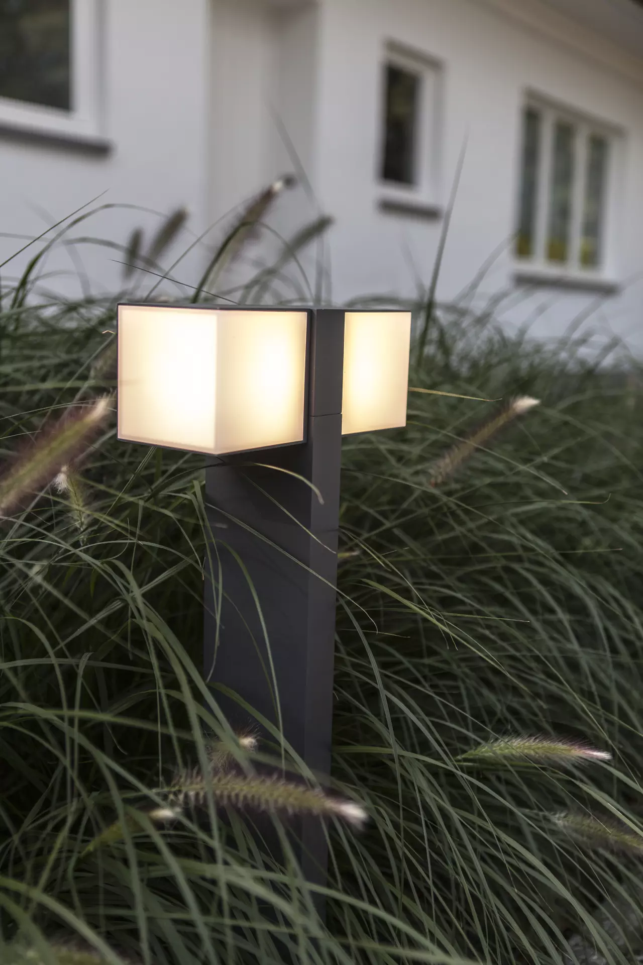 Wege-Außenleuchte CUBA Eco-Light Metall 24 x 75 x 11 cm
