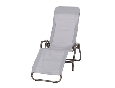 Bild von Liege Textil grau ca. 118 x 72 x 139 cm