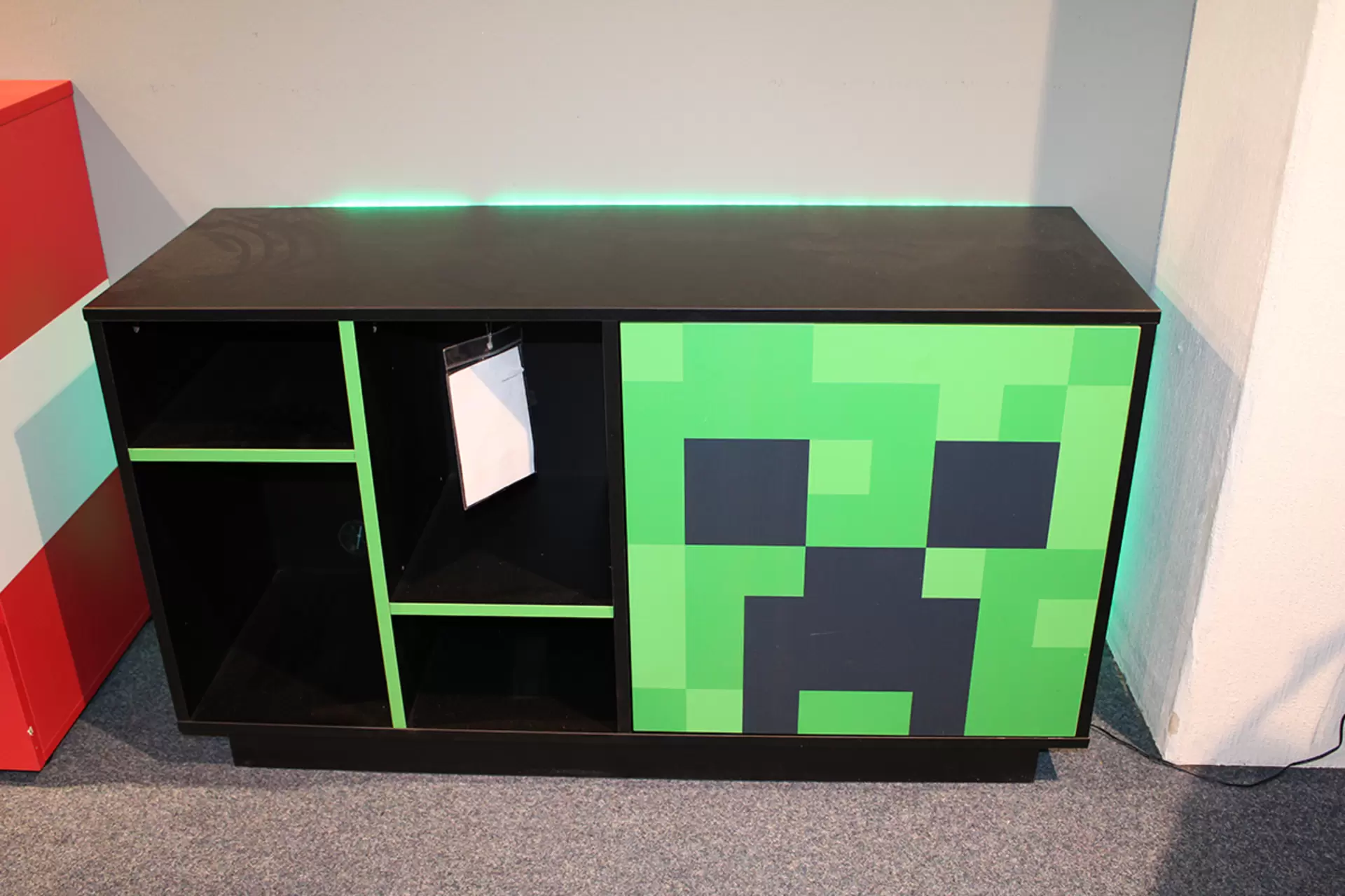 Lowboard MINECRAFT Holz schwarz