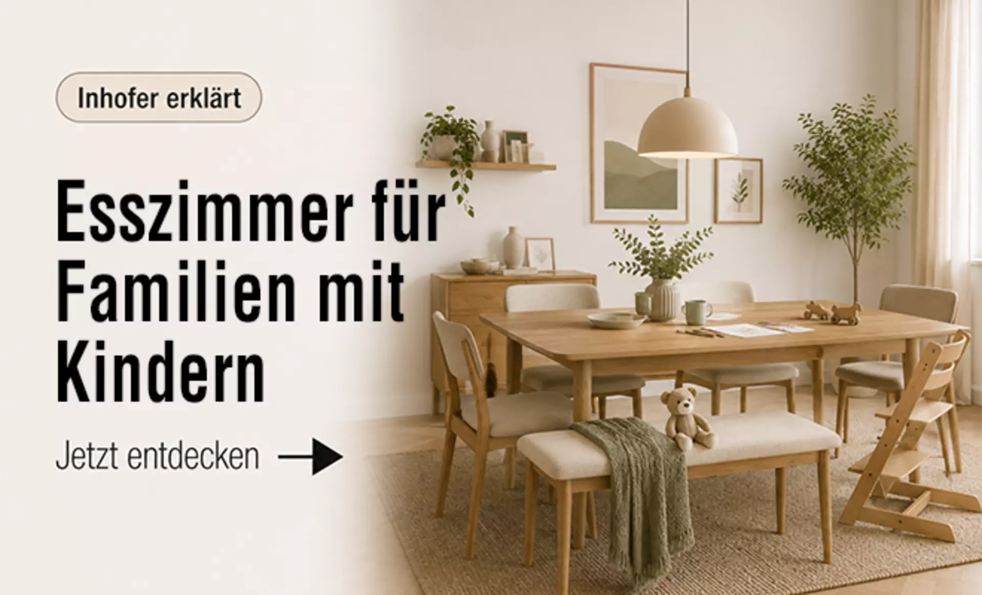 Entdecken Sie jetzt, wie Sie Ihr Esszimmer für Familien mit Kindern einrichten