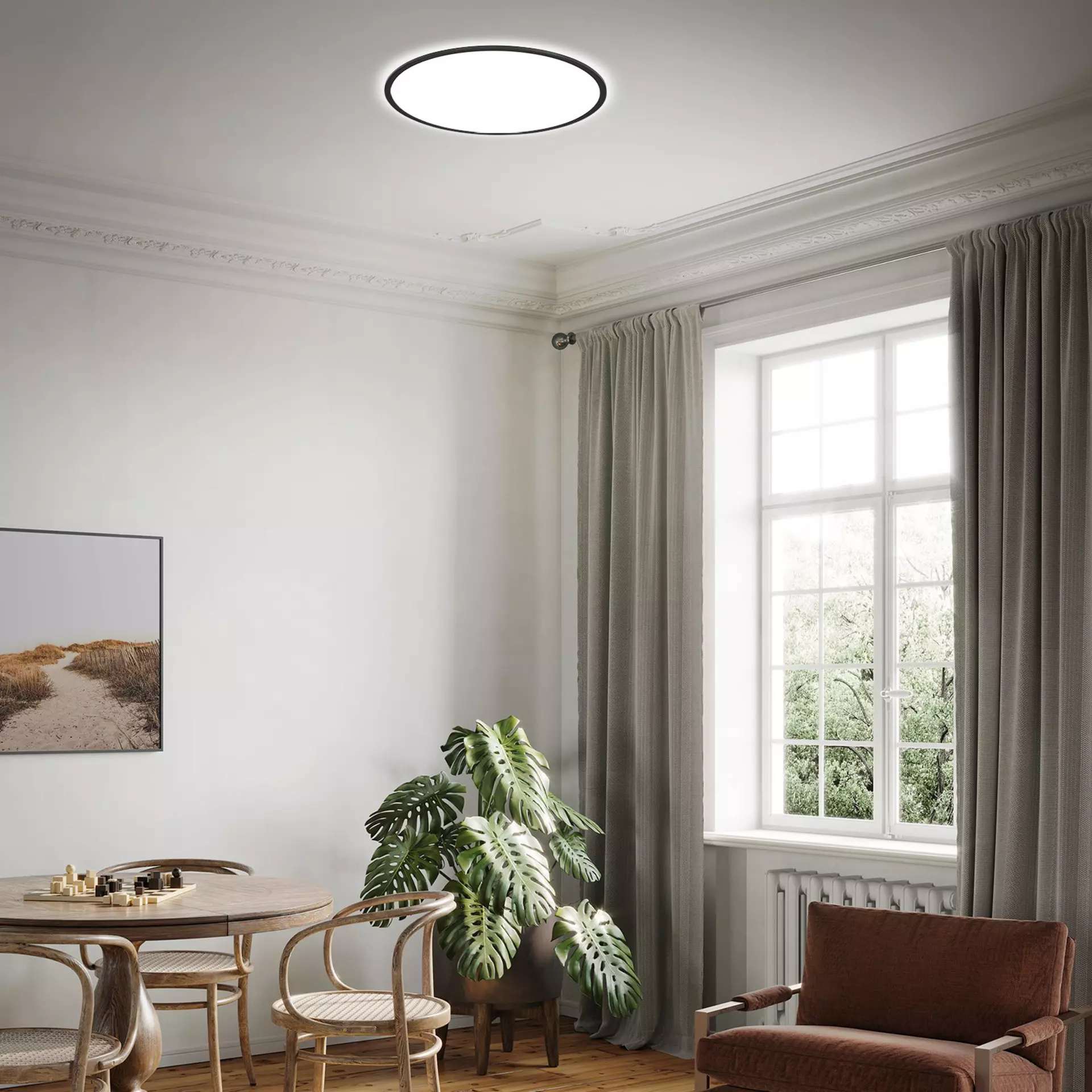 Deckenleuchte SLIM Briloner Kunststoff 48 x 3 x 48 cm
