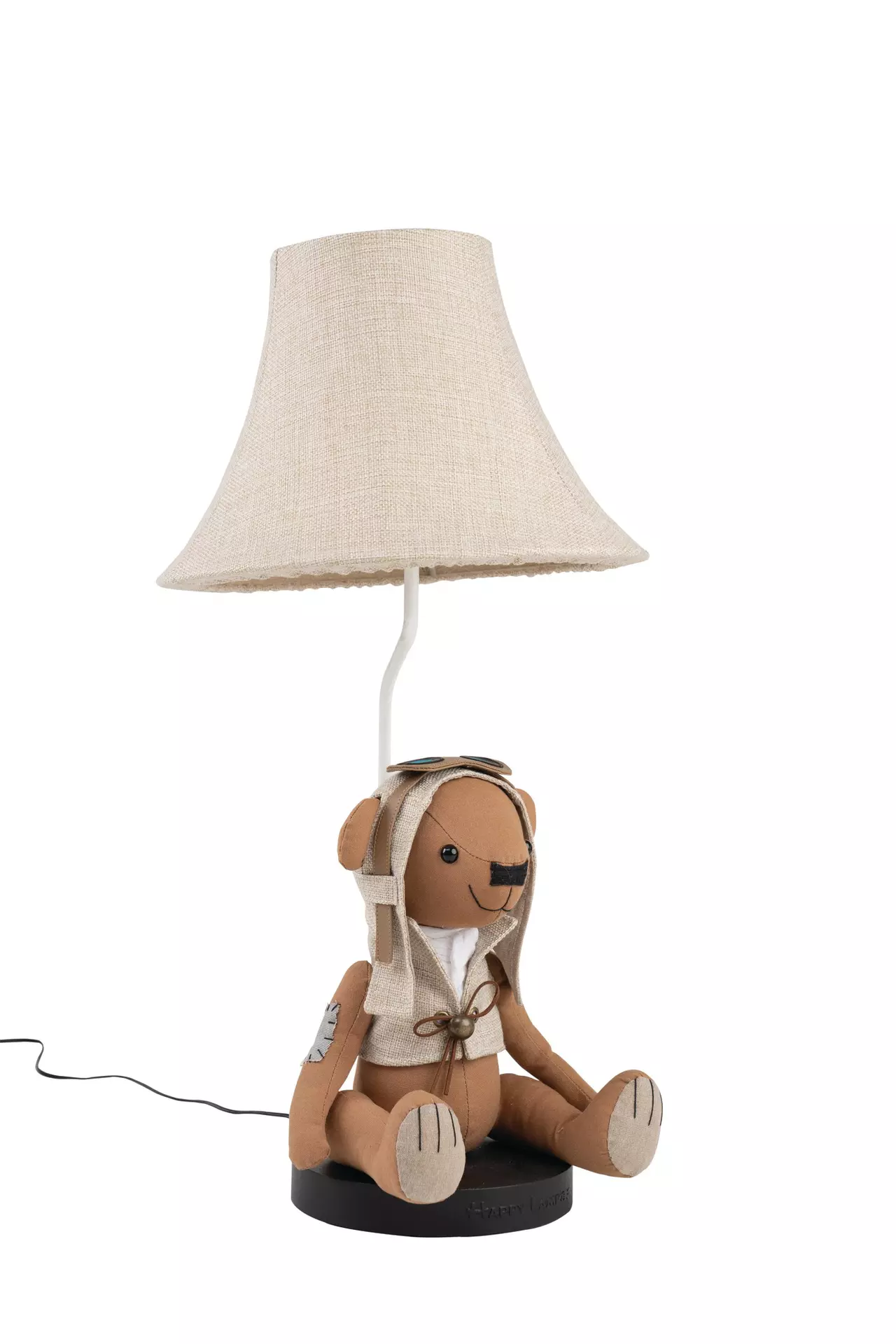 Tischleuchte CHARLES Happy Lamps Textil 31 x 61 x 31 cm