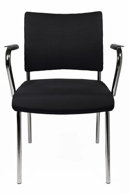 Bild von Besucherstuhl Metall schwarz Topstar