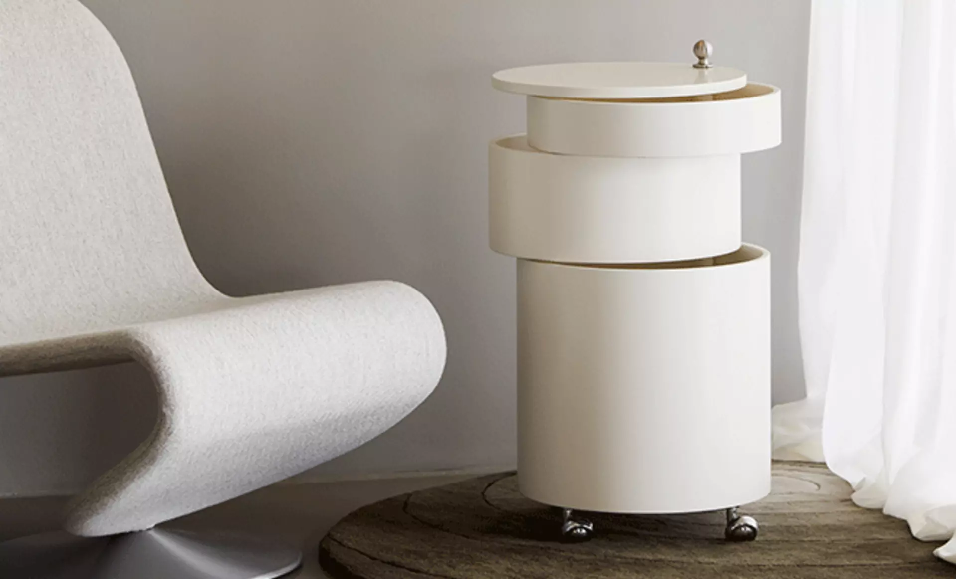 Barboy un Lounge Chair 123 in Weiß