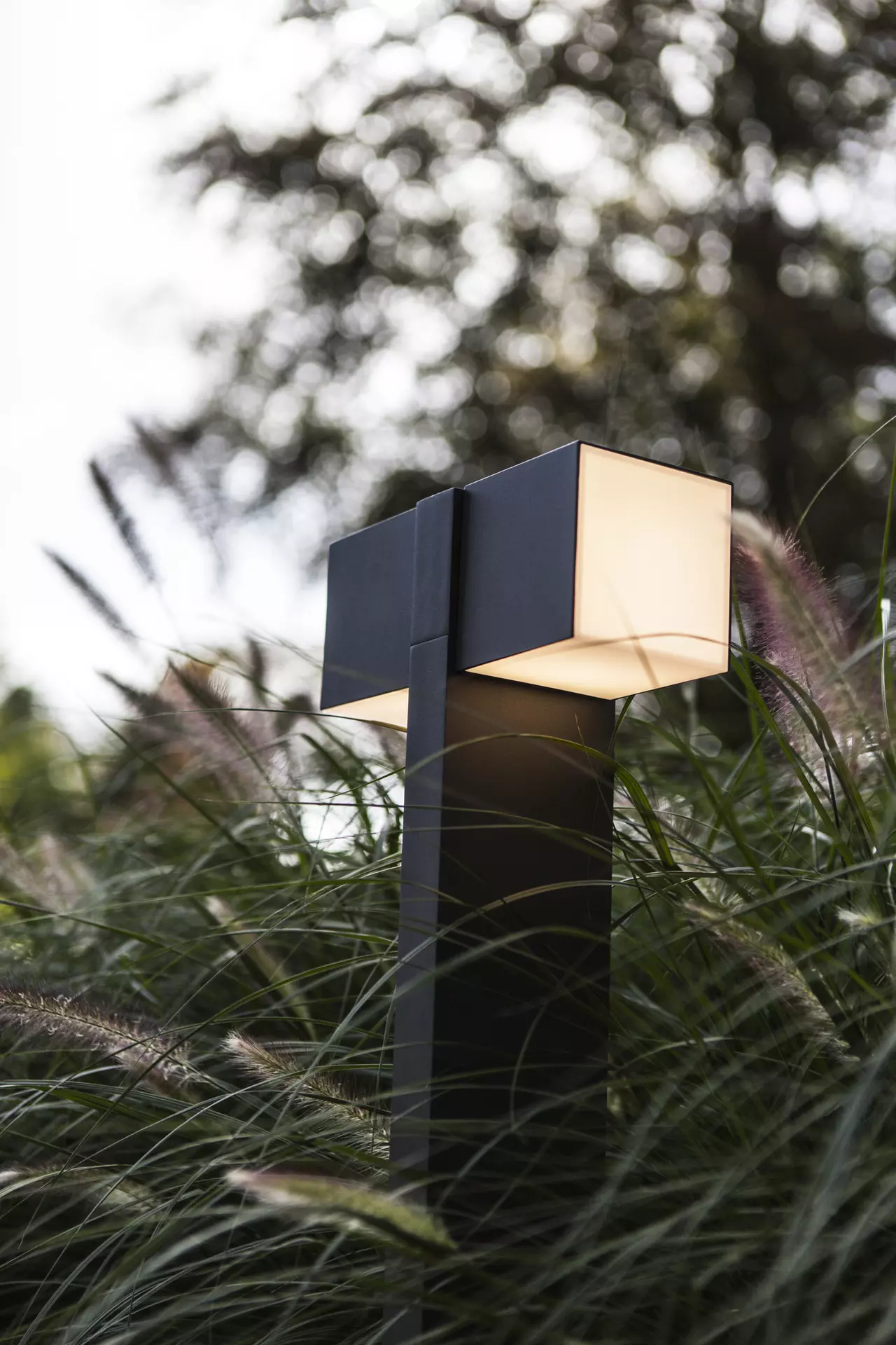 Wege-Außenleuchte CUBA Eco-Light Metall 24 x 75 x 11 cm