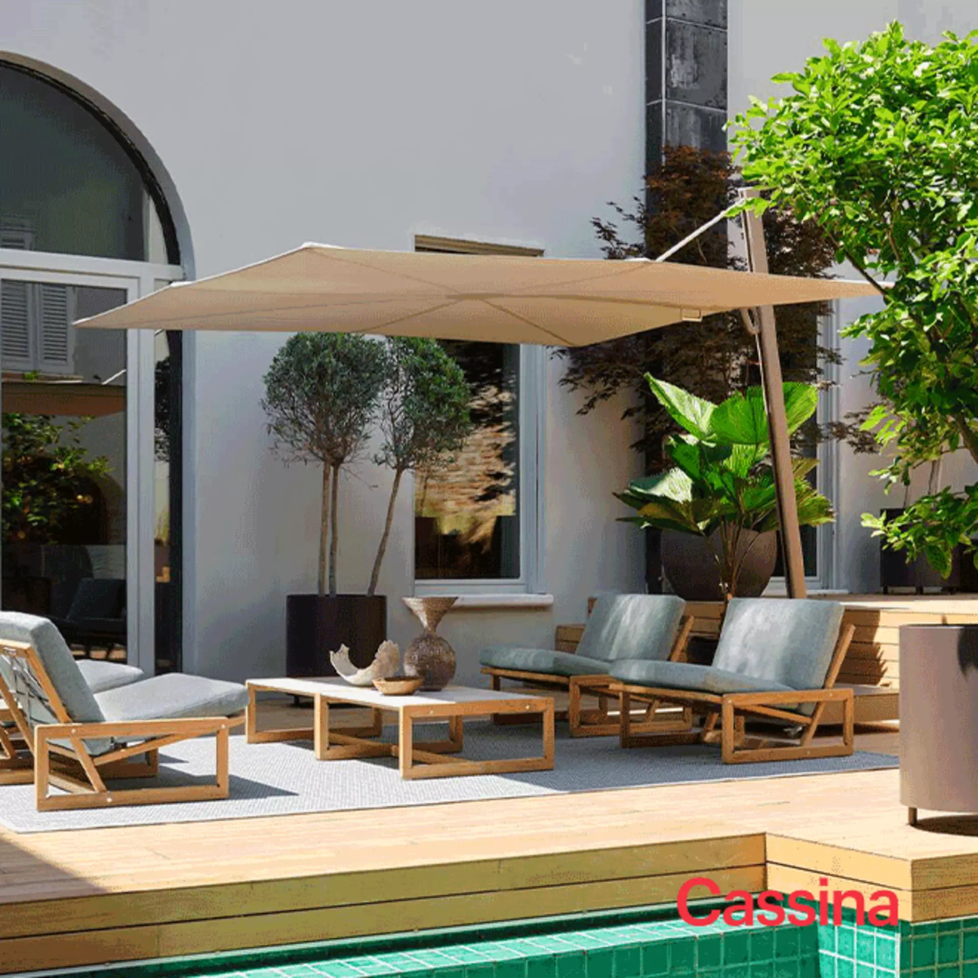 Der Sonnenschirm Parasol von Cassina zum Sonderpreis bei Interni