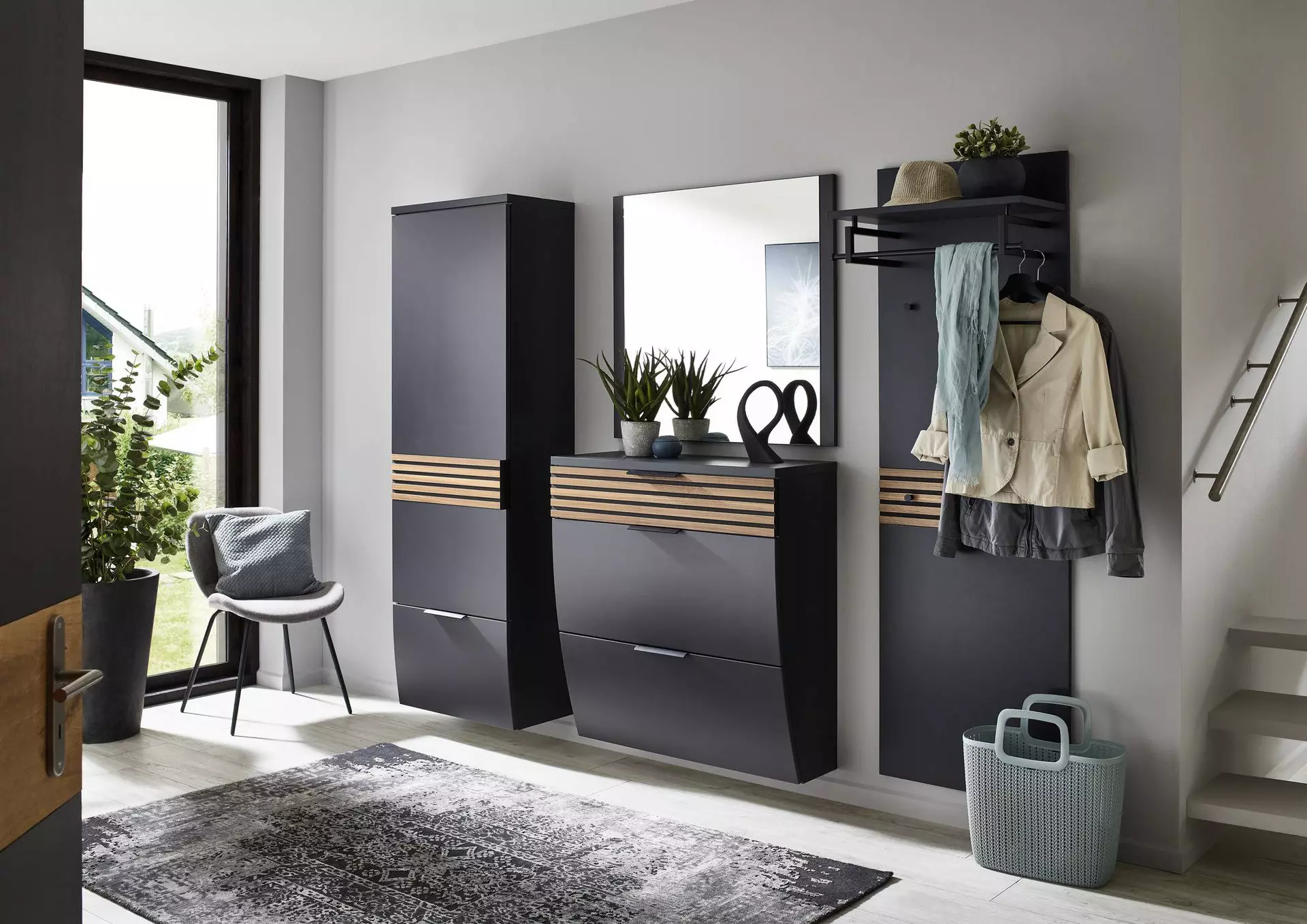 Garderobe SWING STRIPES MONDO MONDO Holzwerkstoff 