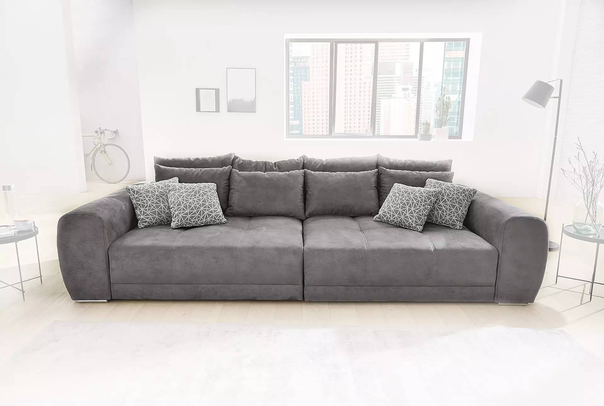 Bigsofa MOLDAU CELECT Textil 134 x 67 x 306 cm