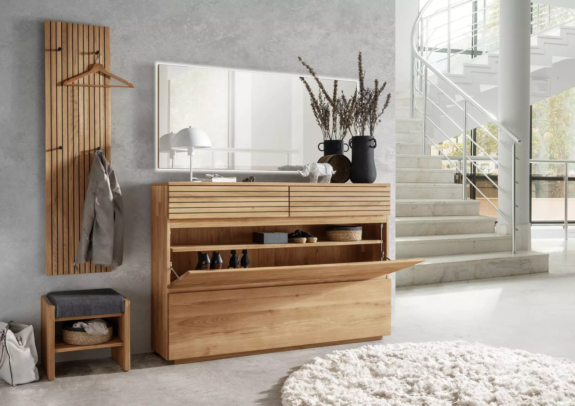 Garderobenkombination SORRENT Gradel Holz 35 x 200 x 204 cm