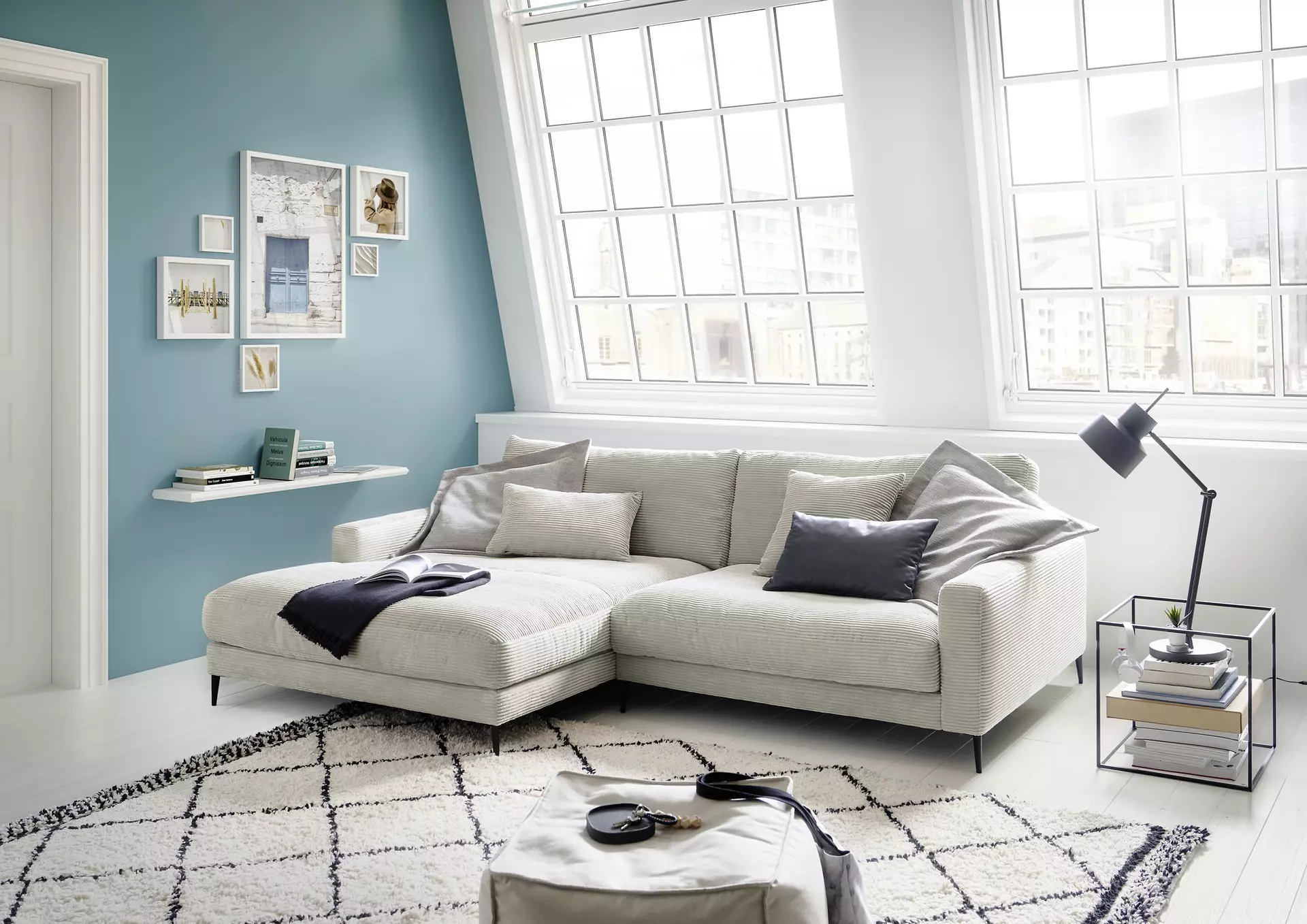 Polstergarnitur ULMA LASCONDO Textil 190 x 84 x 272 cm