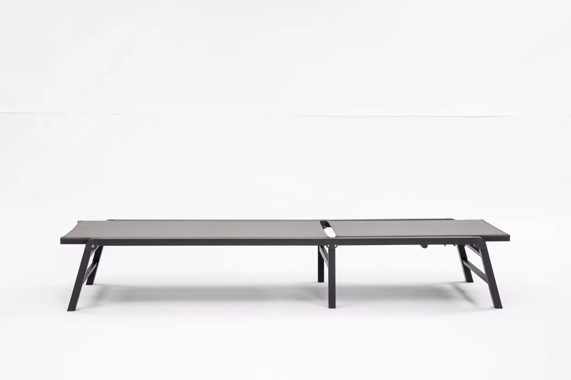 Gartenliege ALMERIA Outdoor Textil 60 x 31 x 194 cm