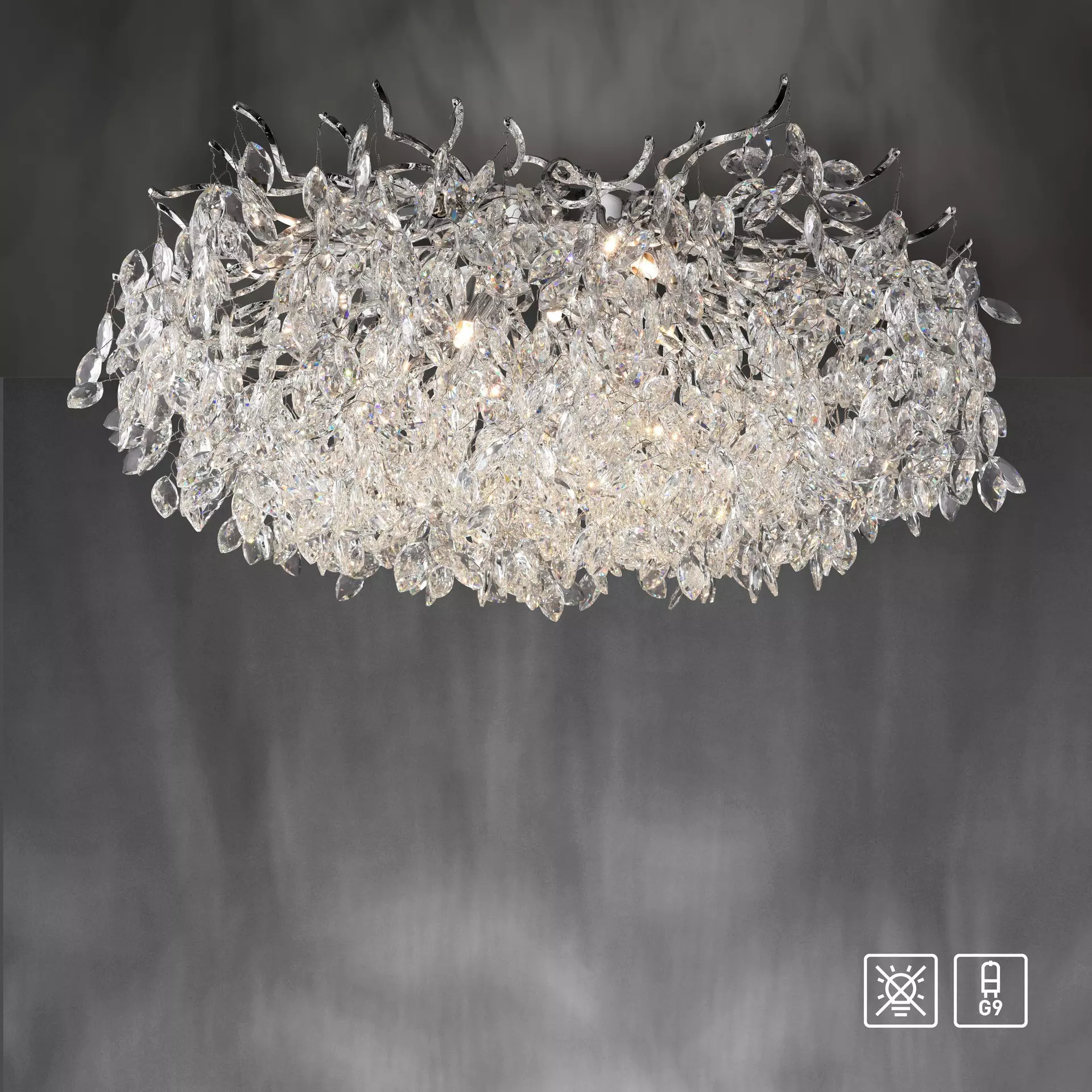 Deckenleuchte RICICLE Paul Neuhaus Metall 80 x 37 x 80 cm