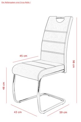 2. Bild von Freischwinger Textil Dinett