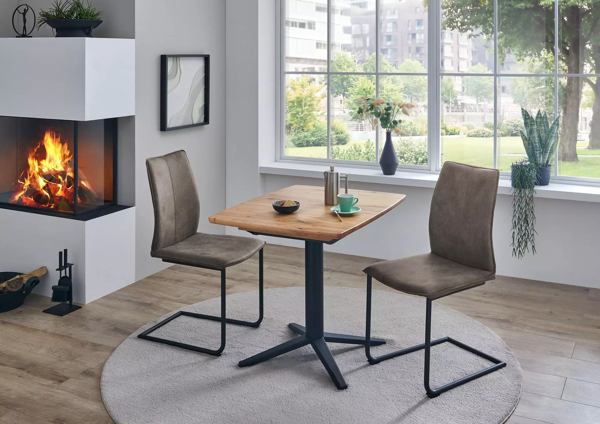 Ausziehtisch TINY DINING Niehoff Sitzmöbel Metall 85 x 76 x 85 cm