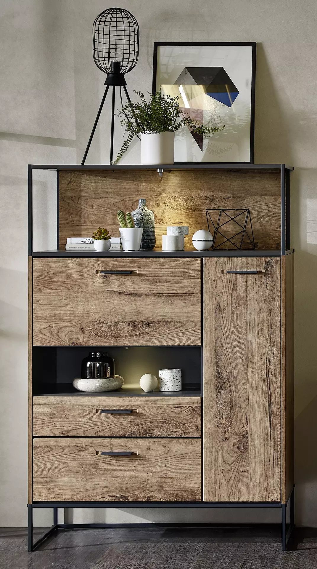 Highboard SWEEP Vito Holzwerkstoff 38 x 151 x 99 cm