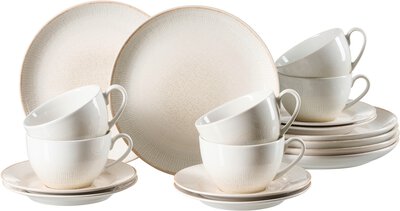 Bild von Kaffeeservice Keramik beige