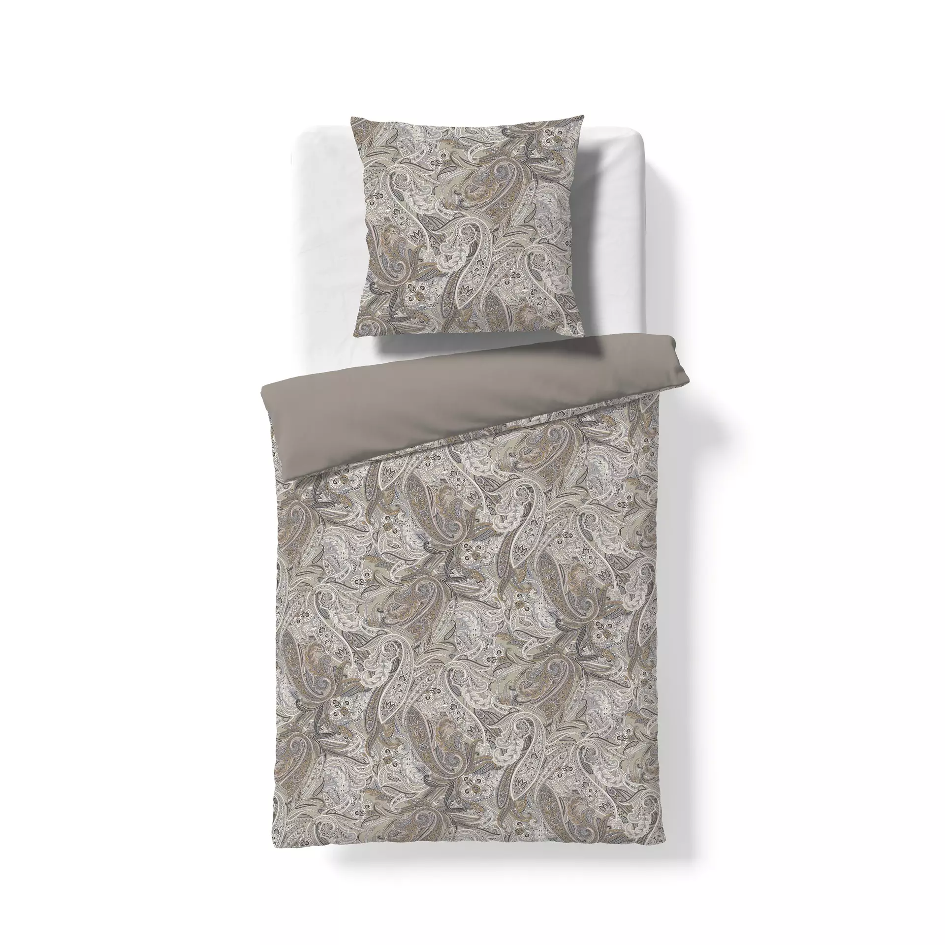 Satin-Bettwäsche Modern Elegance S Fleuresse GmbH Textil 135 x 200 cm
