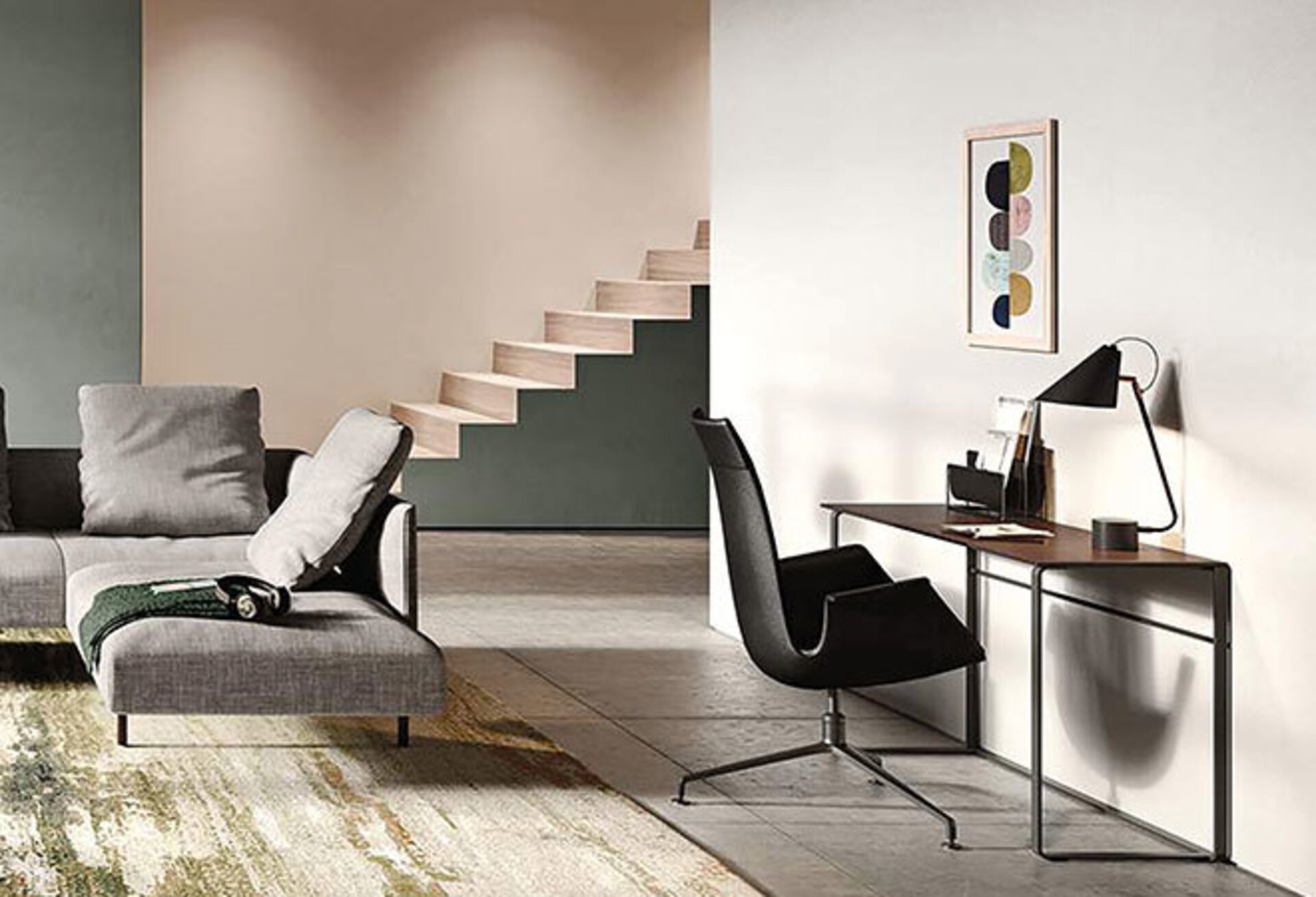 Das Home Office in den privaten Lebensraum integrieren mit Designmöbeln von interni by inhofer