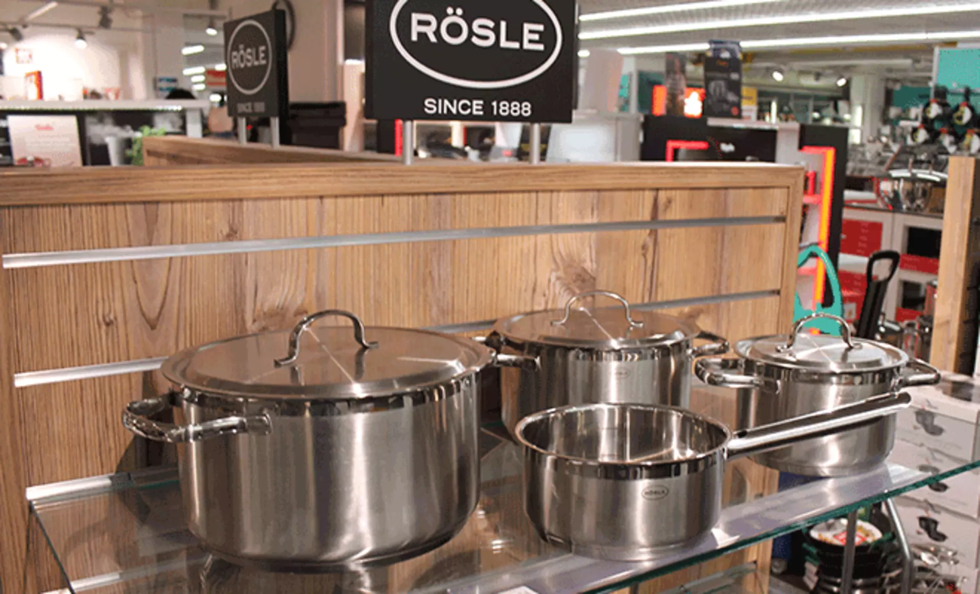 Hochwertige Topfserien von Rösle bei Möbel Inhofer
