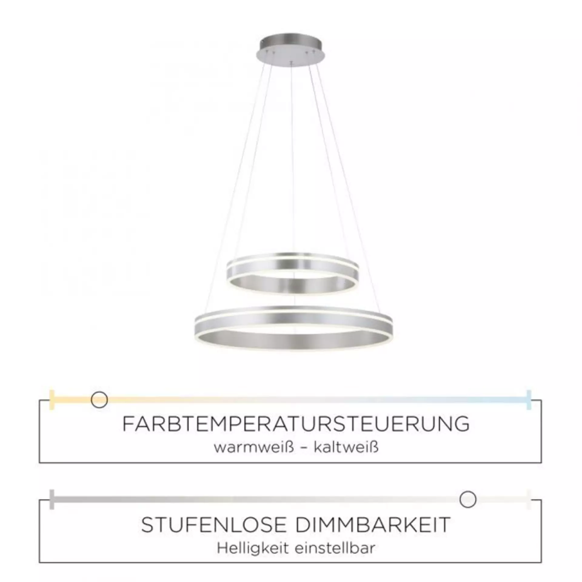 Smart-Home-Leuchten Q-VITO Paul Neuhaus Metall 59 x 200 x 59 cm