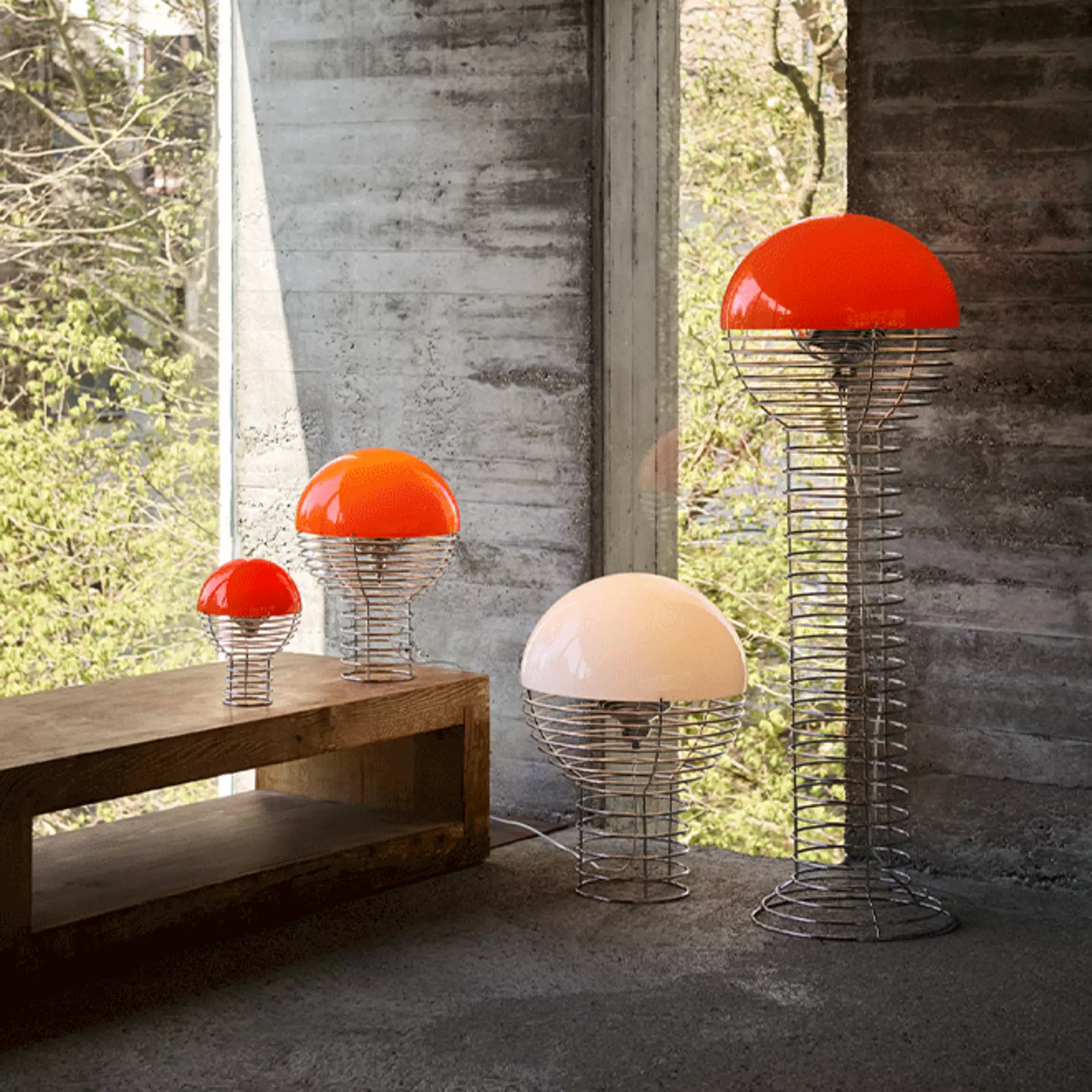 Die Panton Leuchtenserie Wire bei interni by inhofer