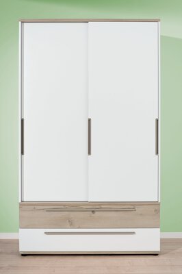 2. Bild von Kleiderschrank CARLO PAIDI Holzwerkstoff weiß ca. 123x206x62 cm