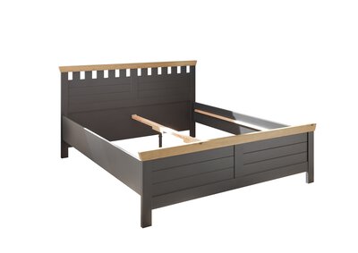 3. Bild von Bett ca. 207 x 107 x 191 cm LIV'IN grau