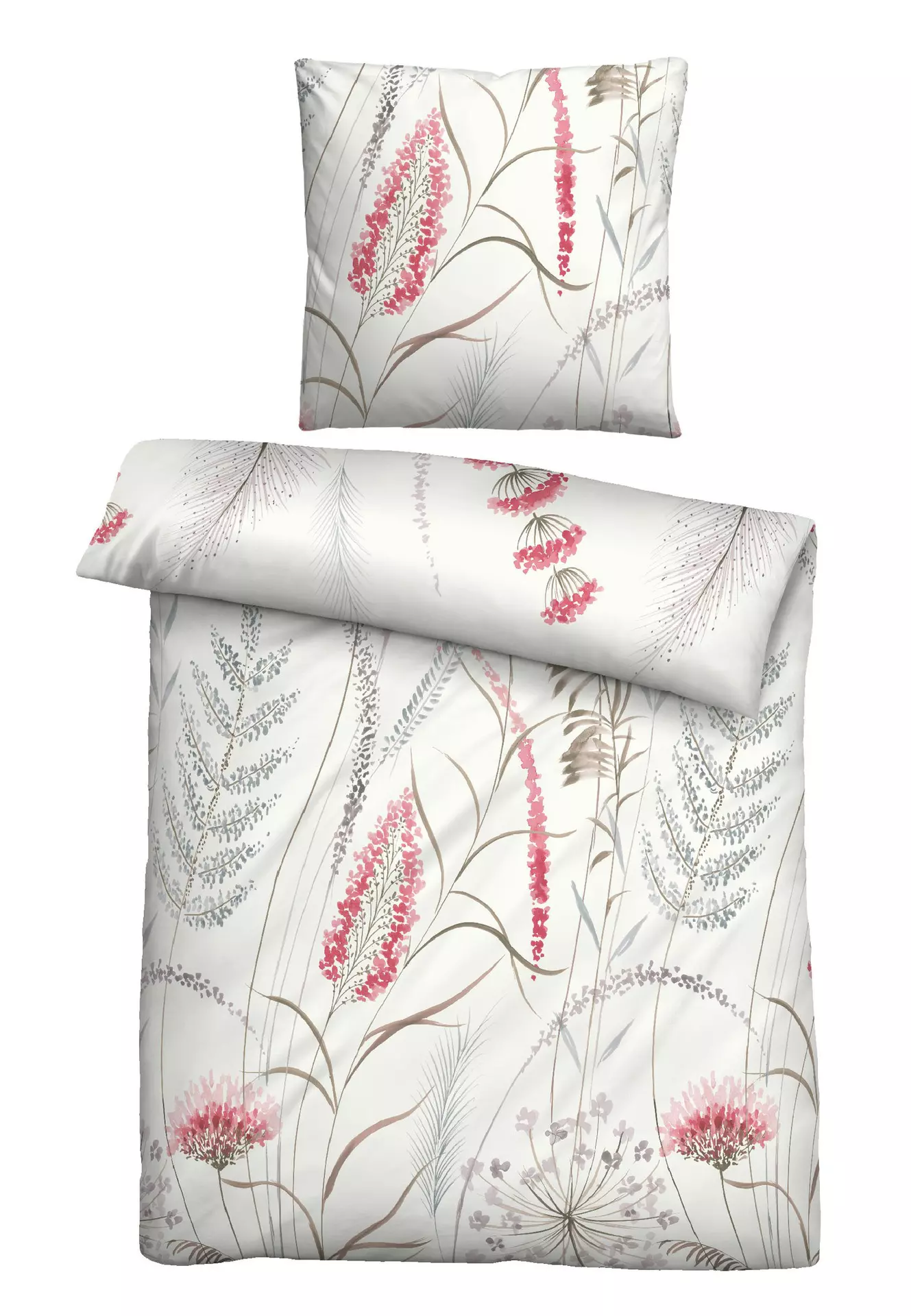 Satin-Bettwäsche Biberna Textil 135 x 200 cm