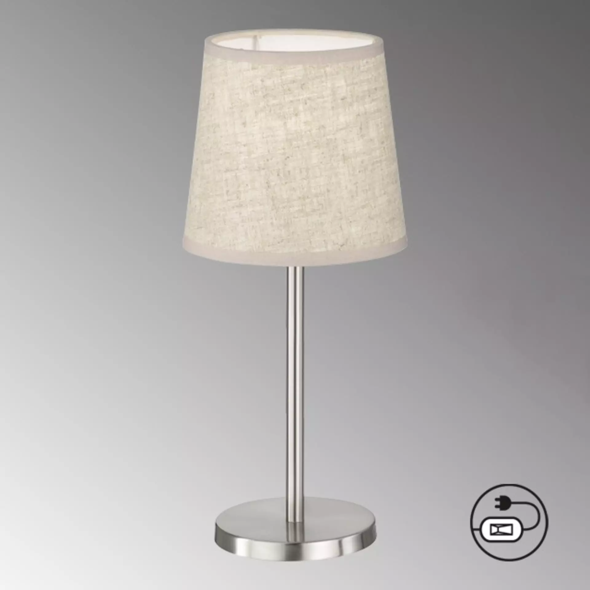 Tischleuchte RIMINI Fischer-Honsel Textil 14 x 30 x 14 cm